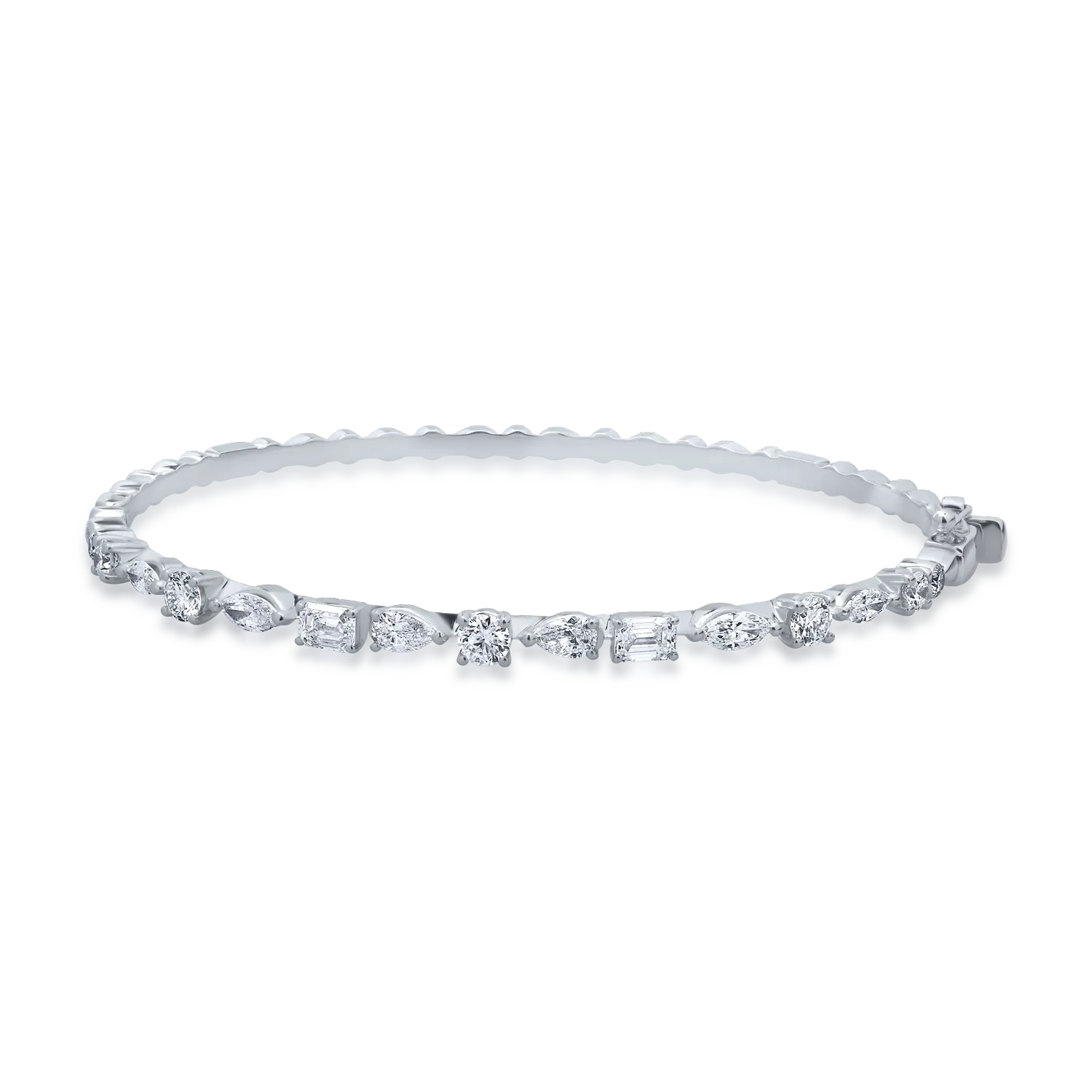 Bratara din aur alb cu diamante de 2.12ct