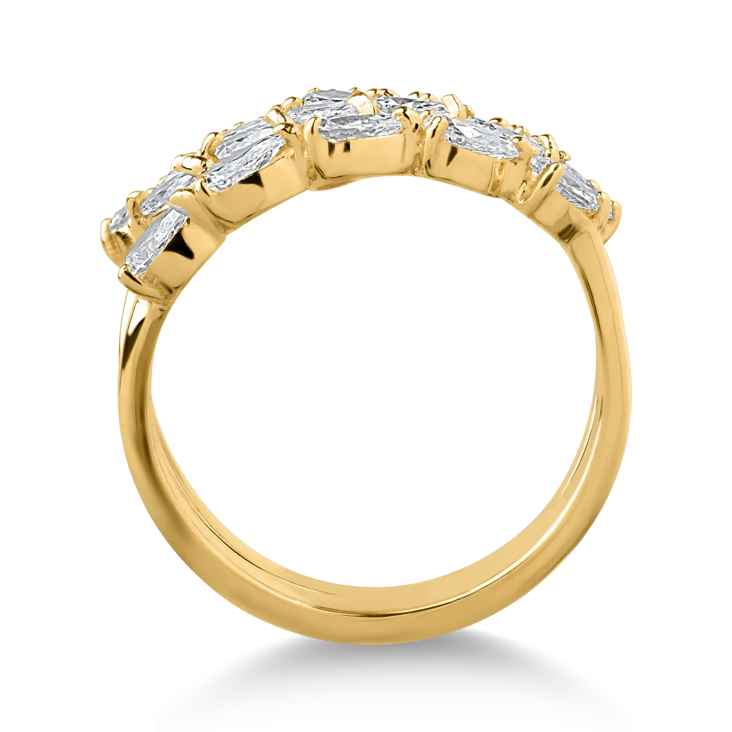 Inel din aur galben cu diamante de 2.45ct