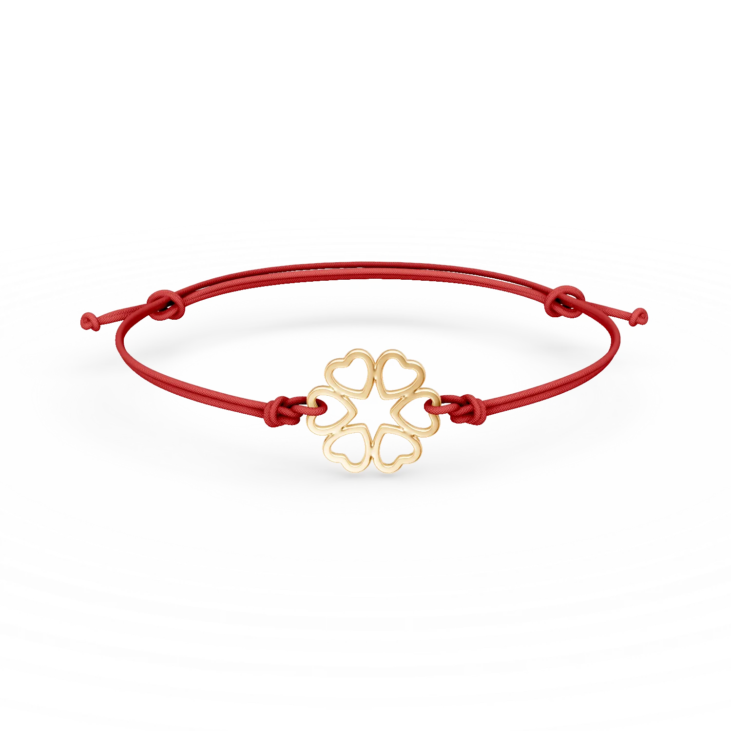 Bratara cu snur din aur galben