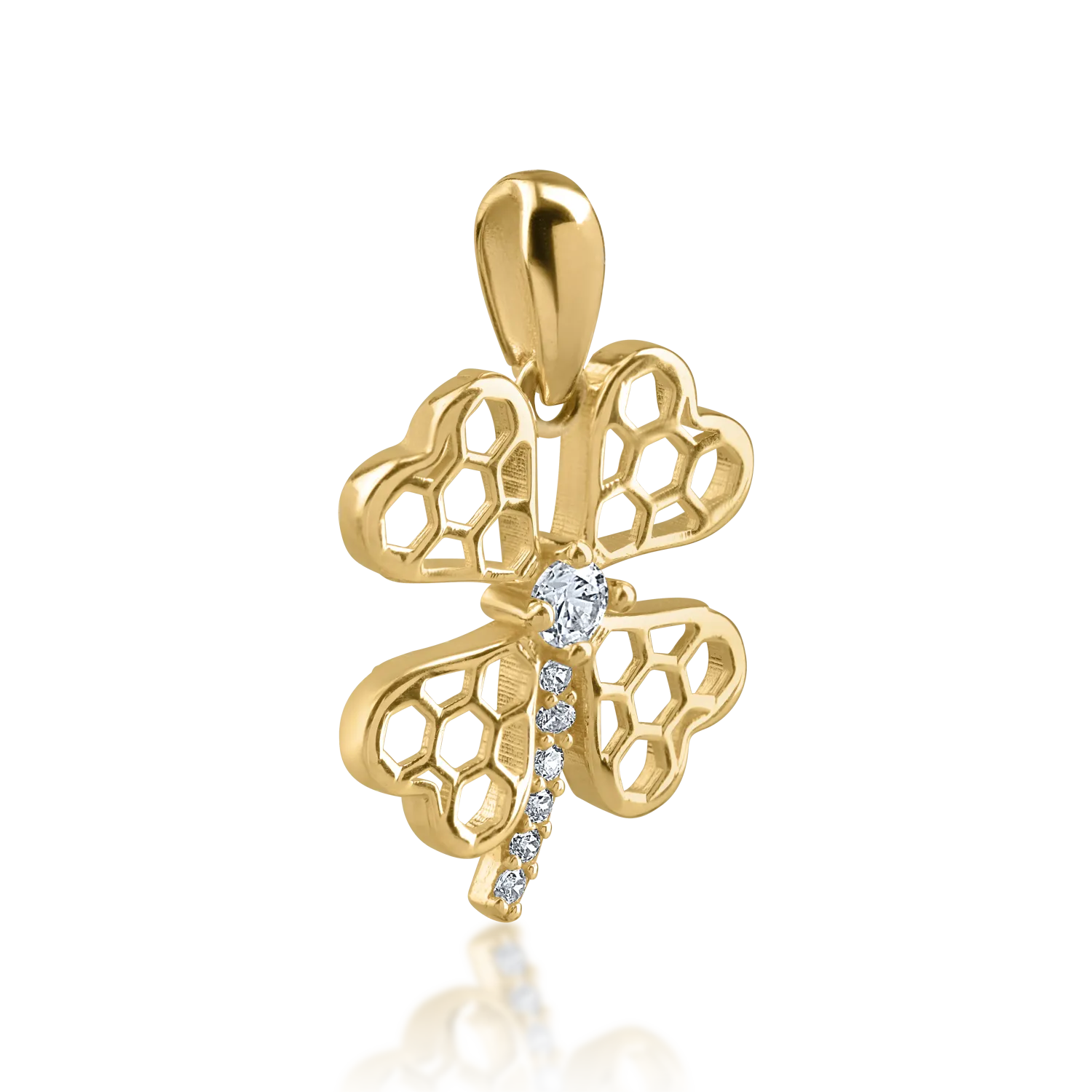 Yellow gold pendant