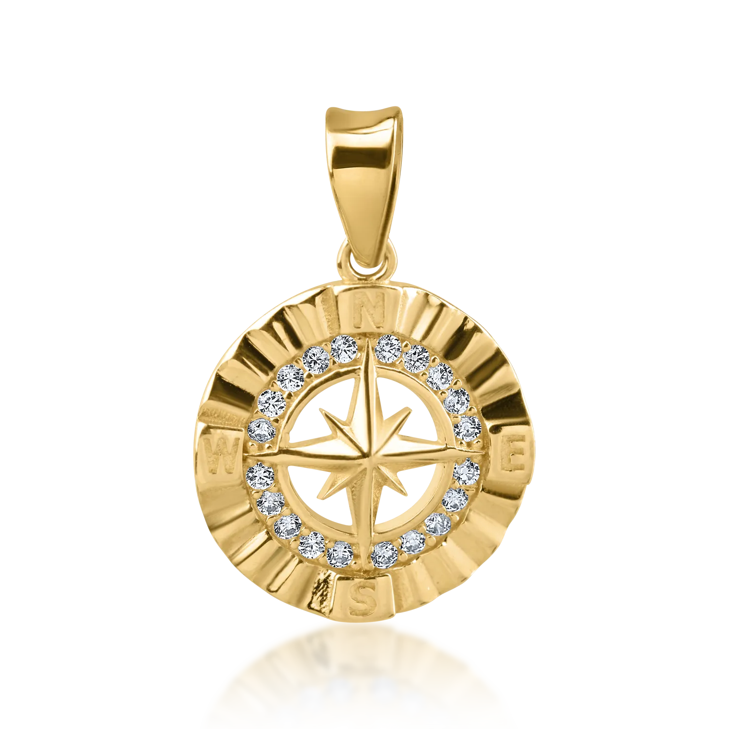 Yellow gold pendant
