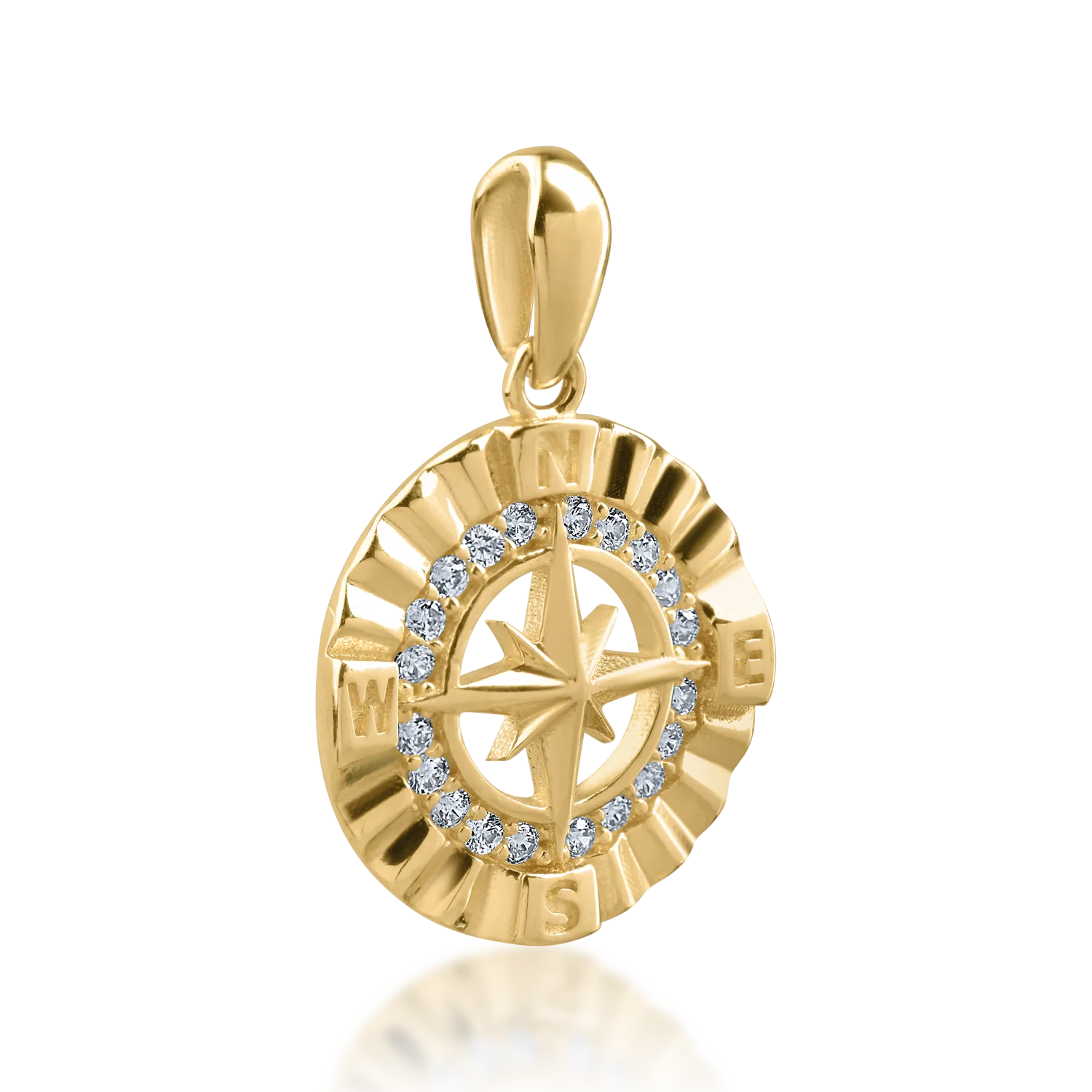 Yellow gold pendant