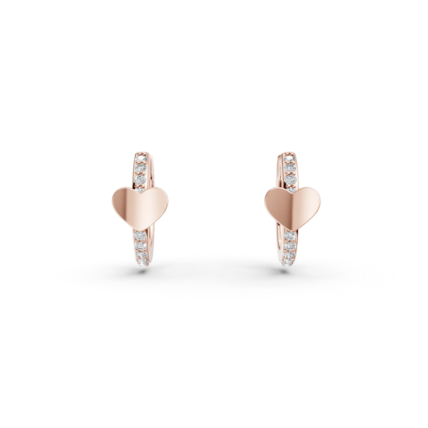 Rose gold children's earrings