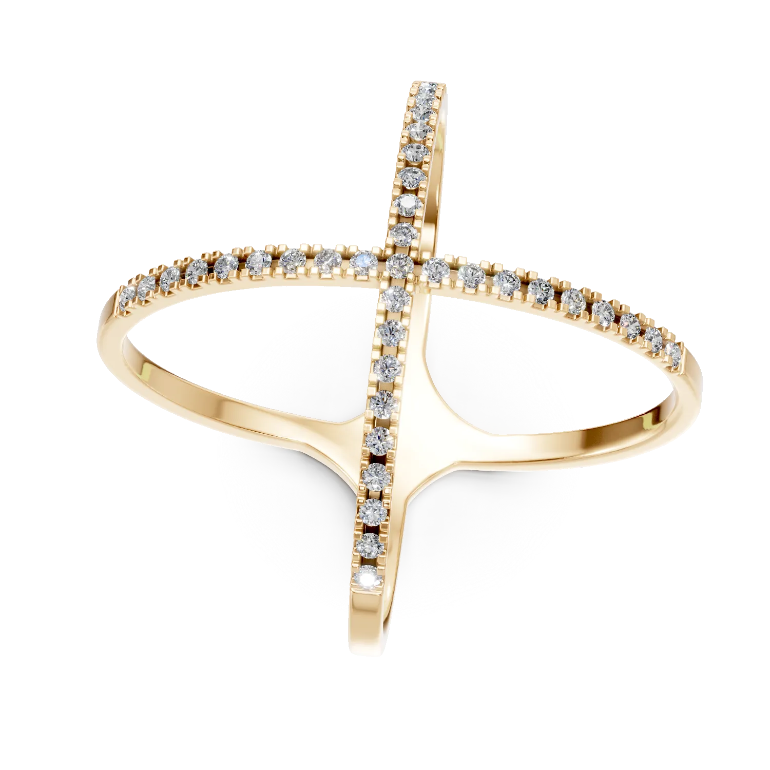 Pierścionek z żółtego złota