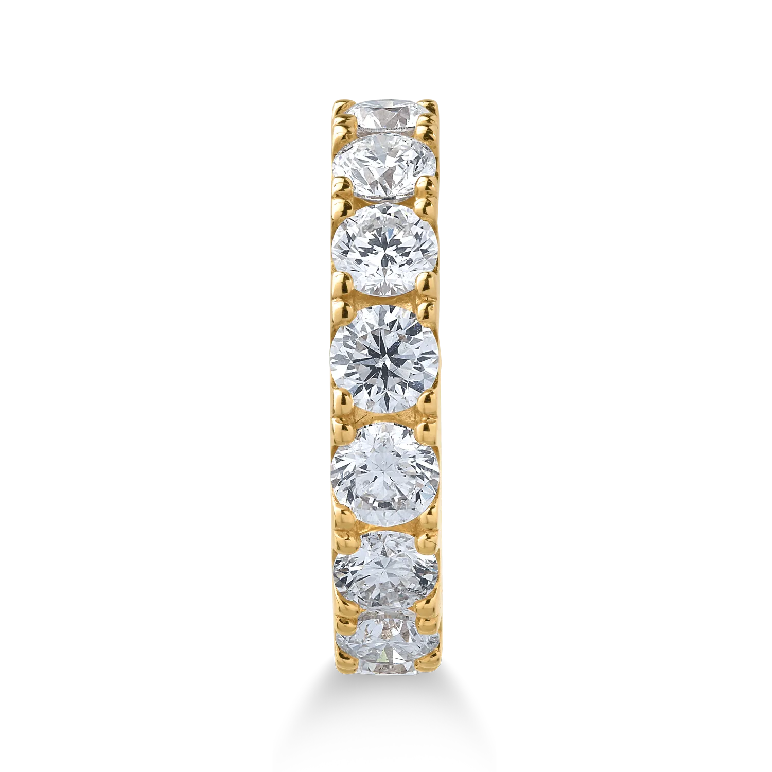 Inel din aur galben de 18K cu diamante de 2ct