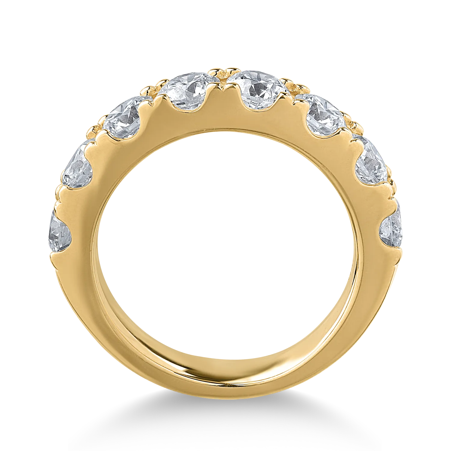 18K yellow gold ring with 2.02ct diamonds
