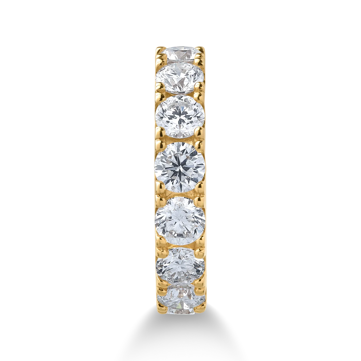 18K sárga arany gyűrű 2.02ct gyémántokkal