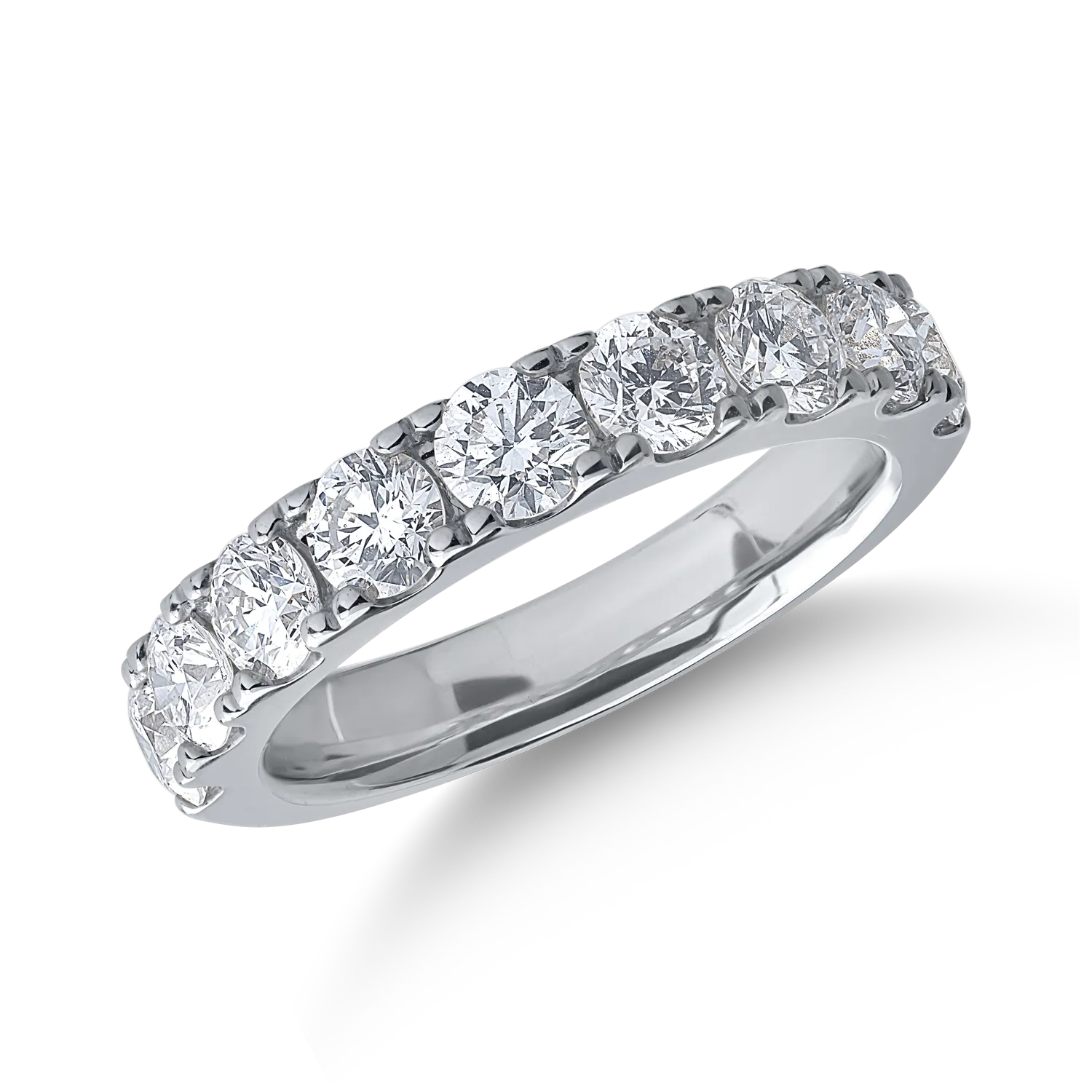 Inel din aur alb cu diamante de 1ct