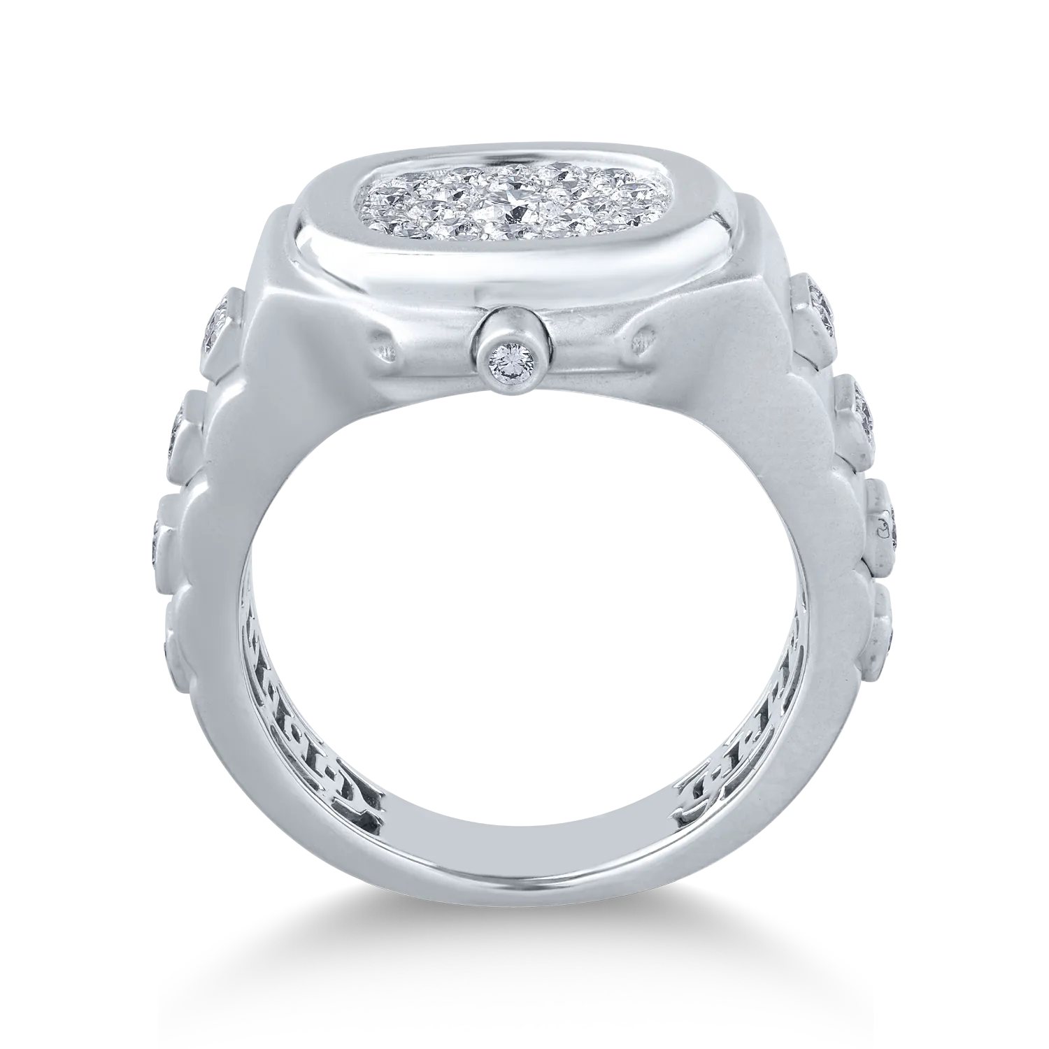 Inel din aur alb cu diamante de 0.85ct