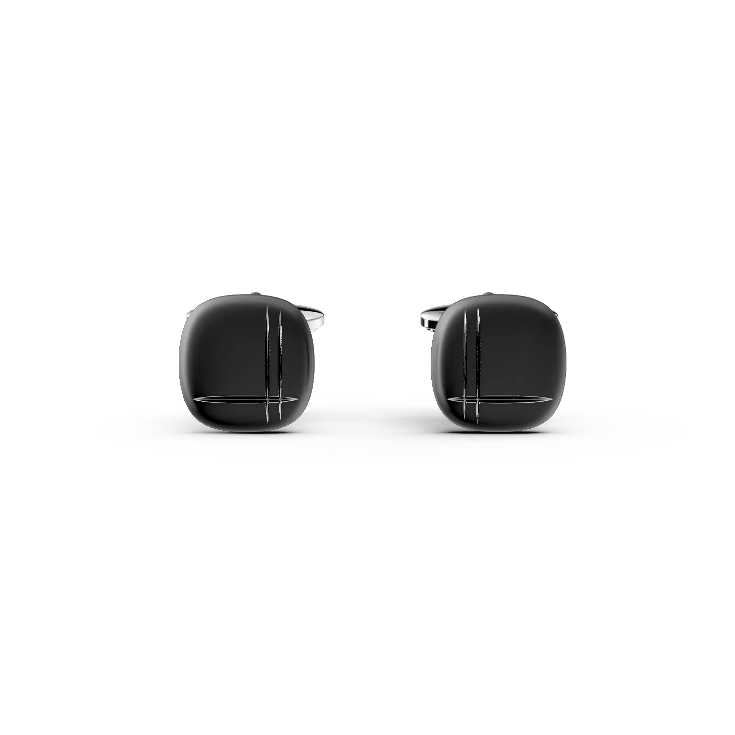 Srebrne spinki do mankietów