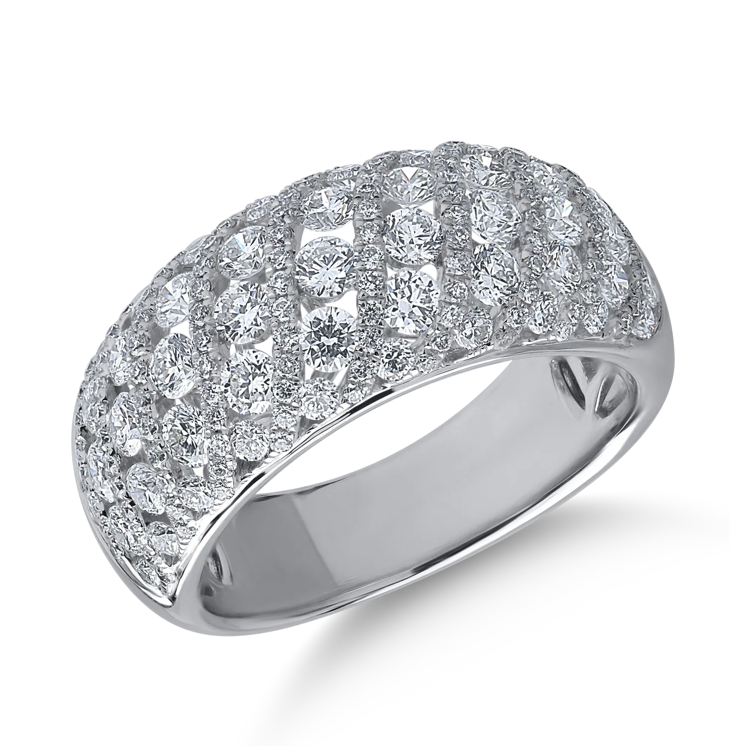 Inel din aur alb cu diamante de 1.87ct-153189