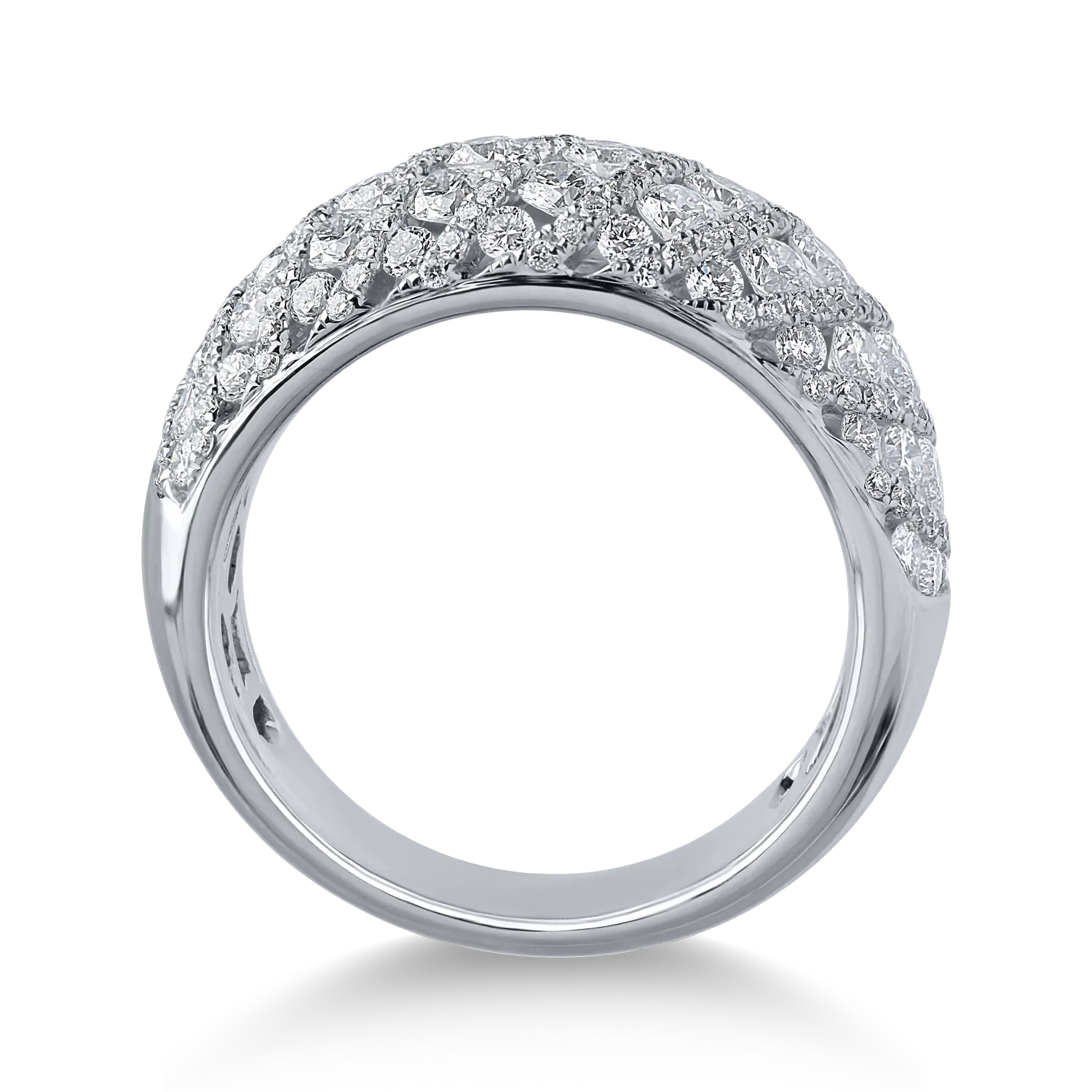 Пръстен от бяло злато 18K с диаманти 1.87ct