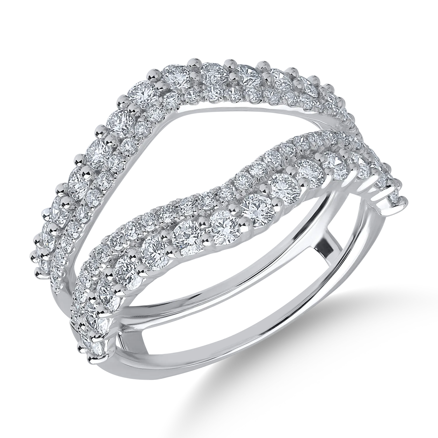 Teilor Inel din aur alb cu diamante de 1.277ct