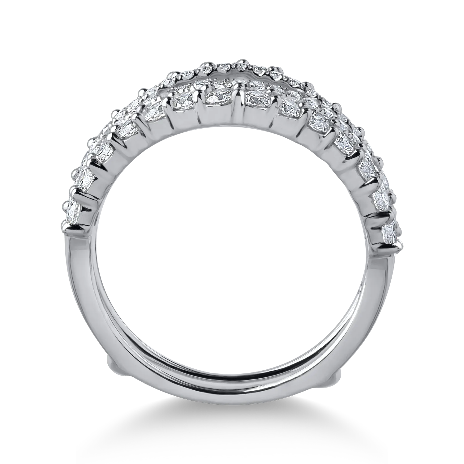 Inel din aur alb cu diamante de 1.277ct