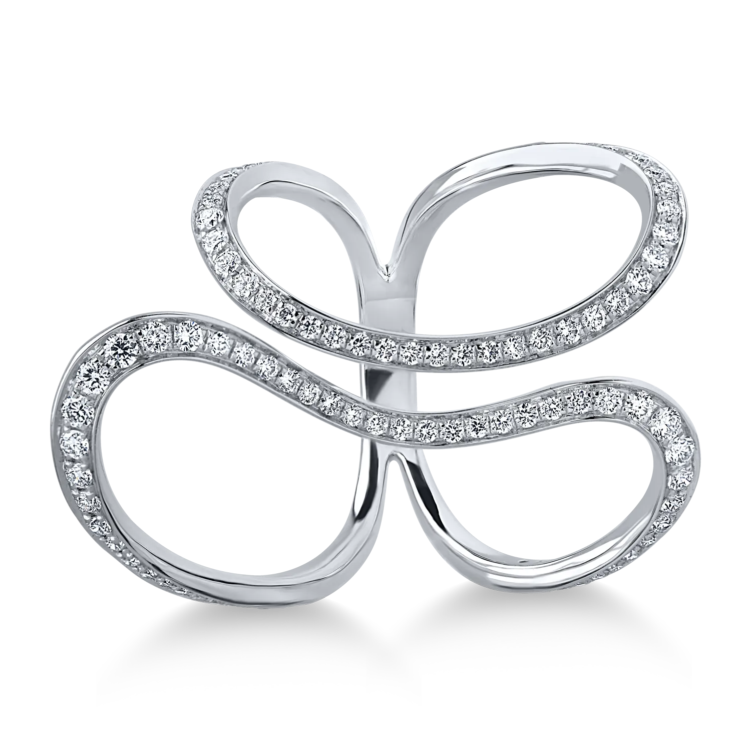 White gold ring with 0.615ct diamonds