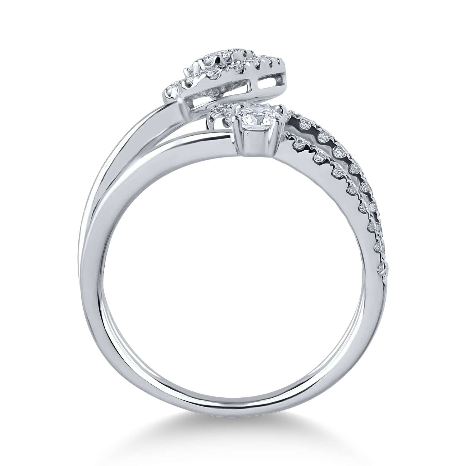 Inel din aur alb cu diamante de 0.67ct