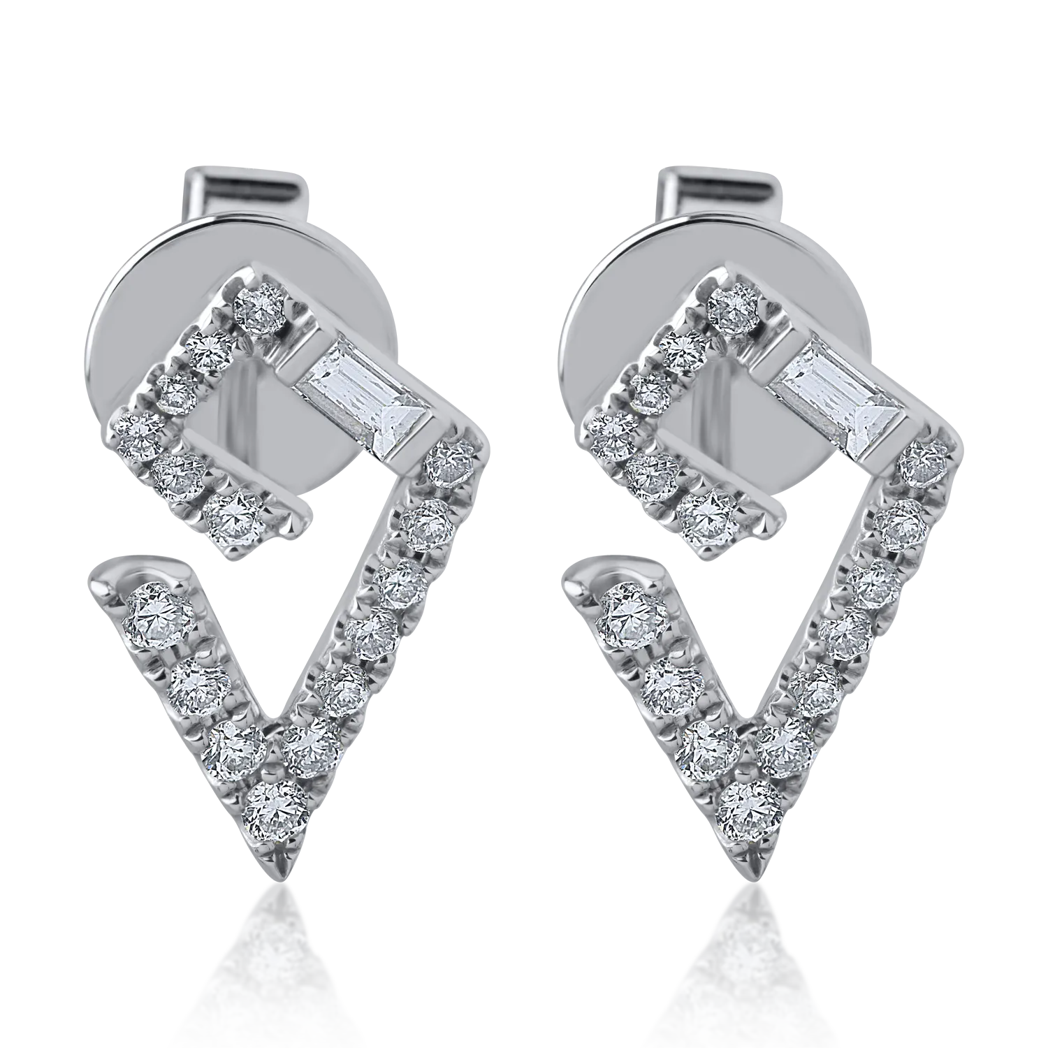 White gold earrings with 0.784ct diamonds