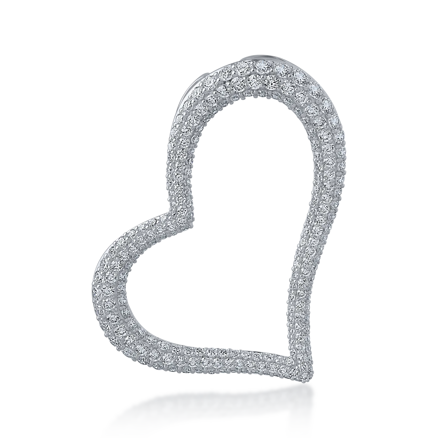 18K fehérarany medál 2.254ct gyémántokkal