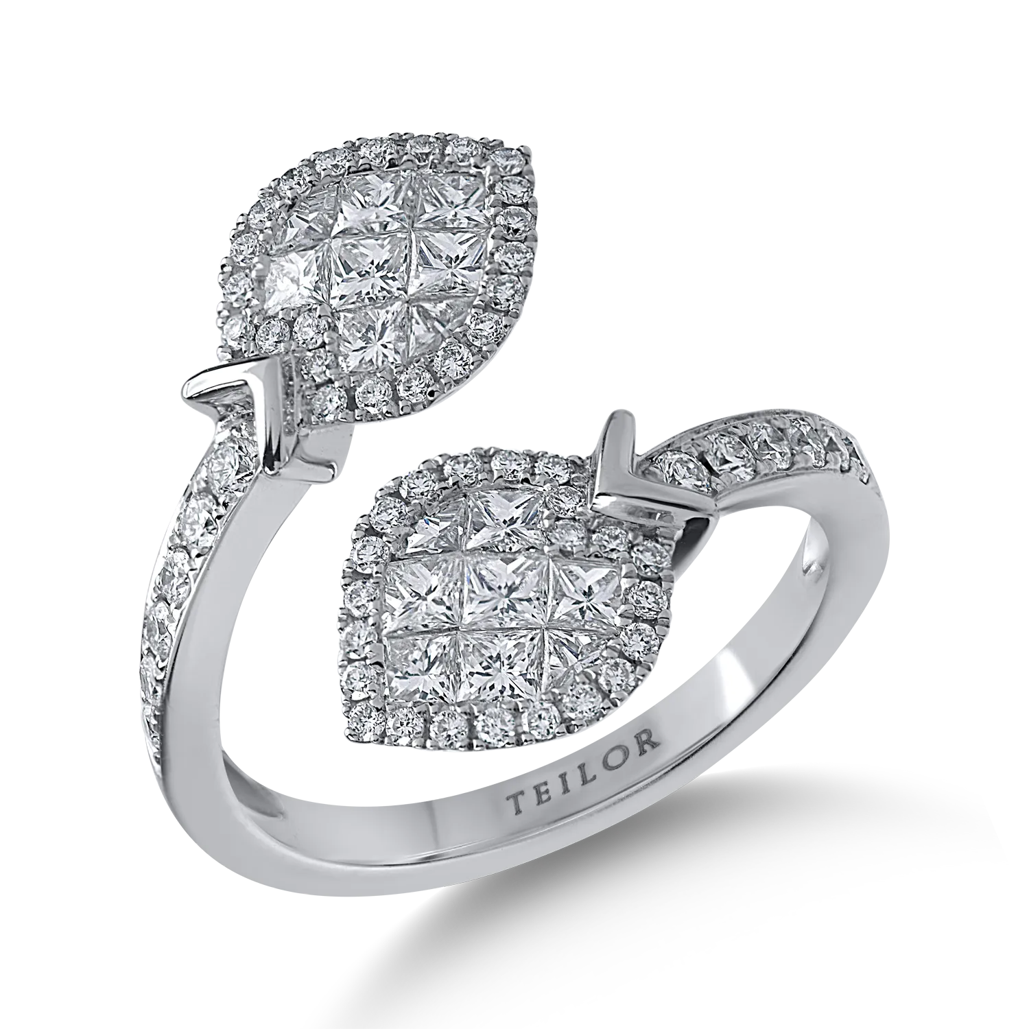 White gold ring with 1.19ct diamonds