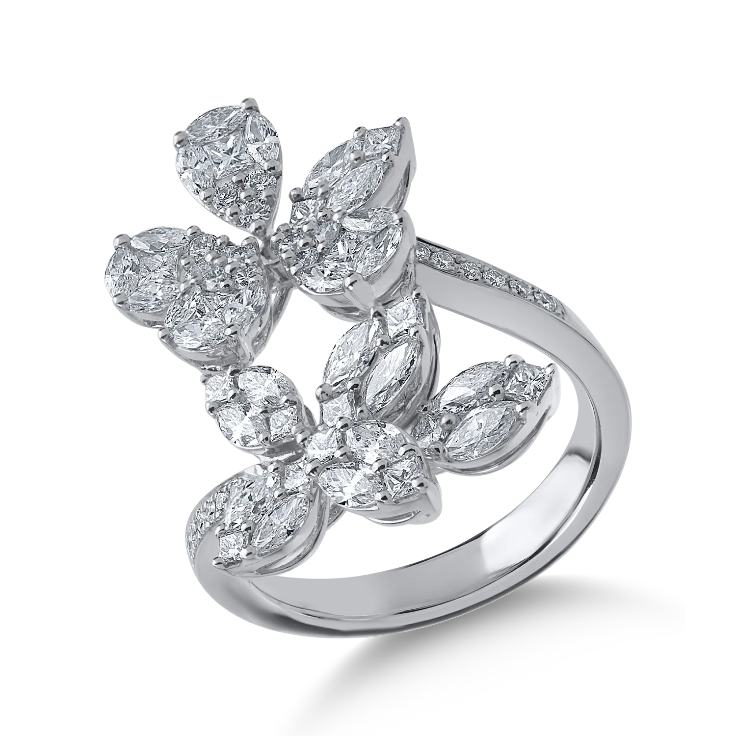 Inel din aur alb cu diamante de 1.97ct-153403