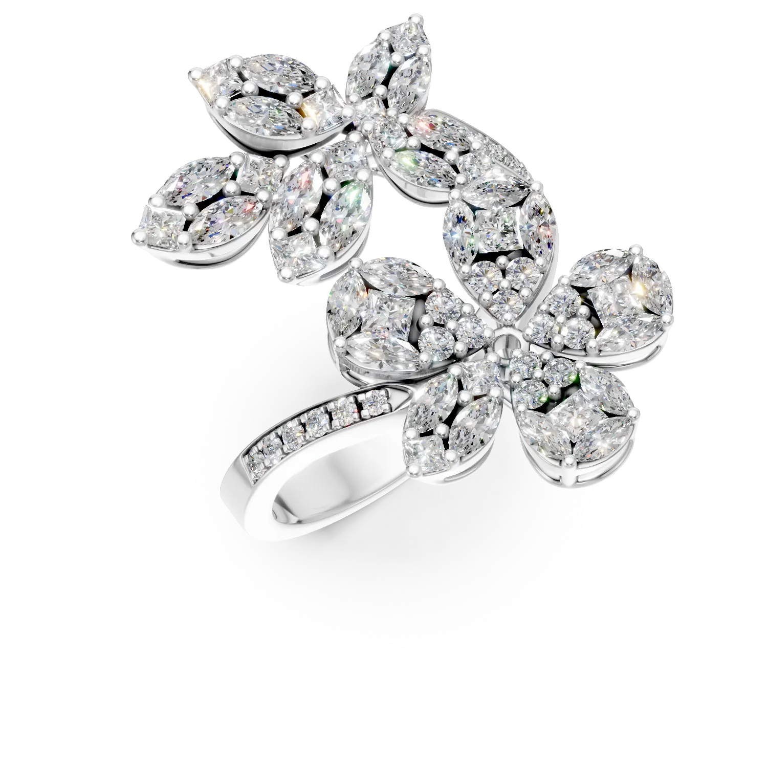 Fehérarany gyűrű 1.97ct gyémántokkal-153403