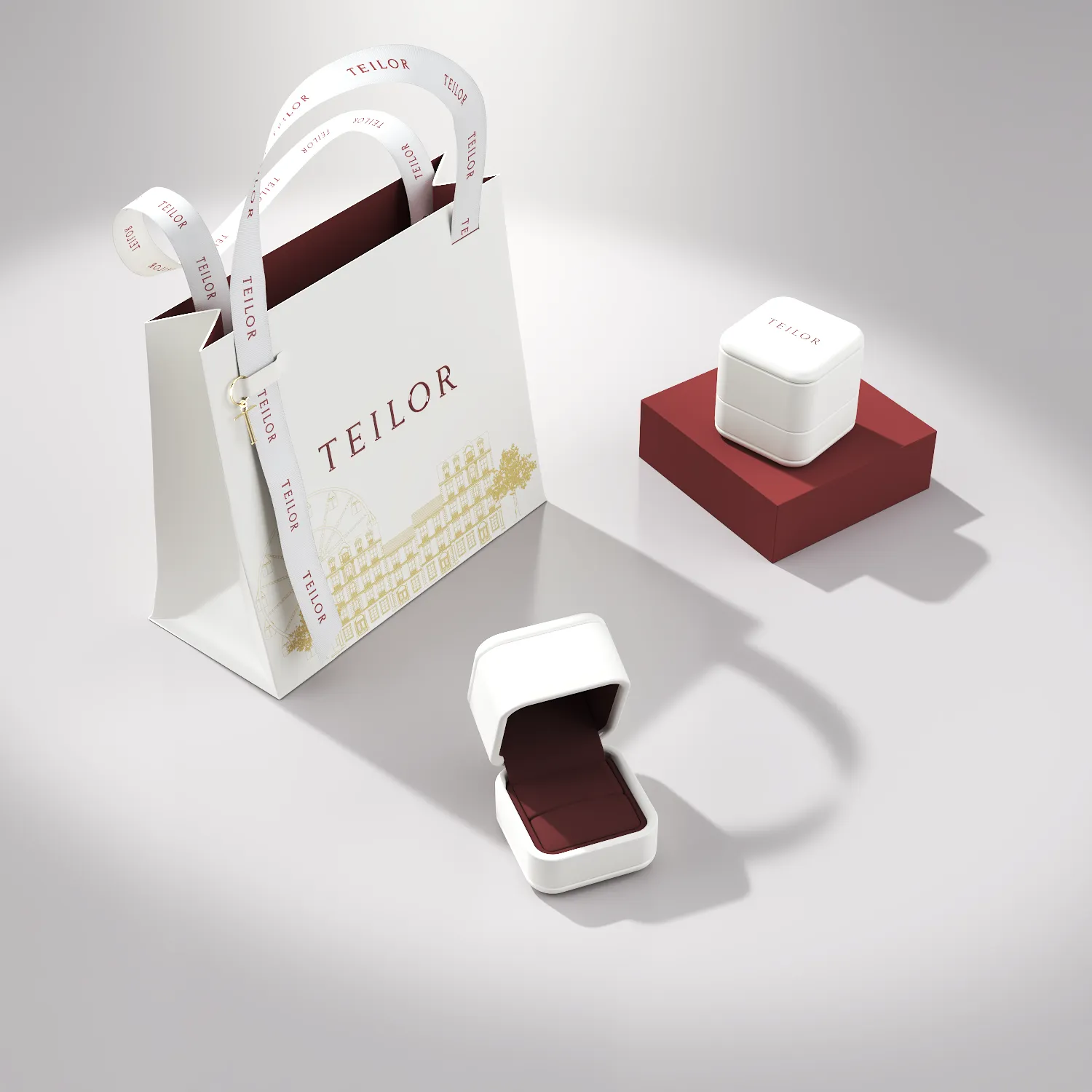 18K rose gold engagement ring with 0.9ct diamond and 0.39ct diamonds