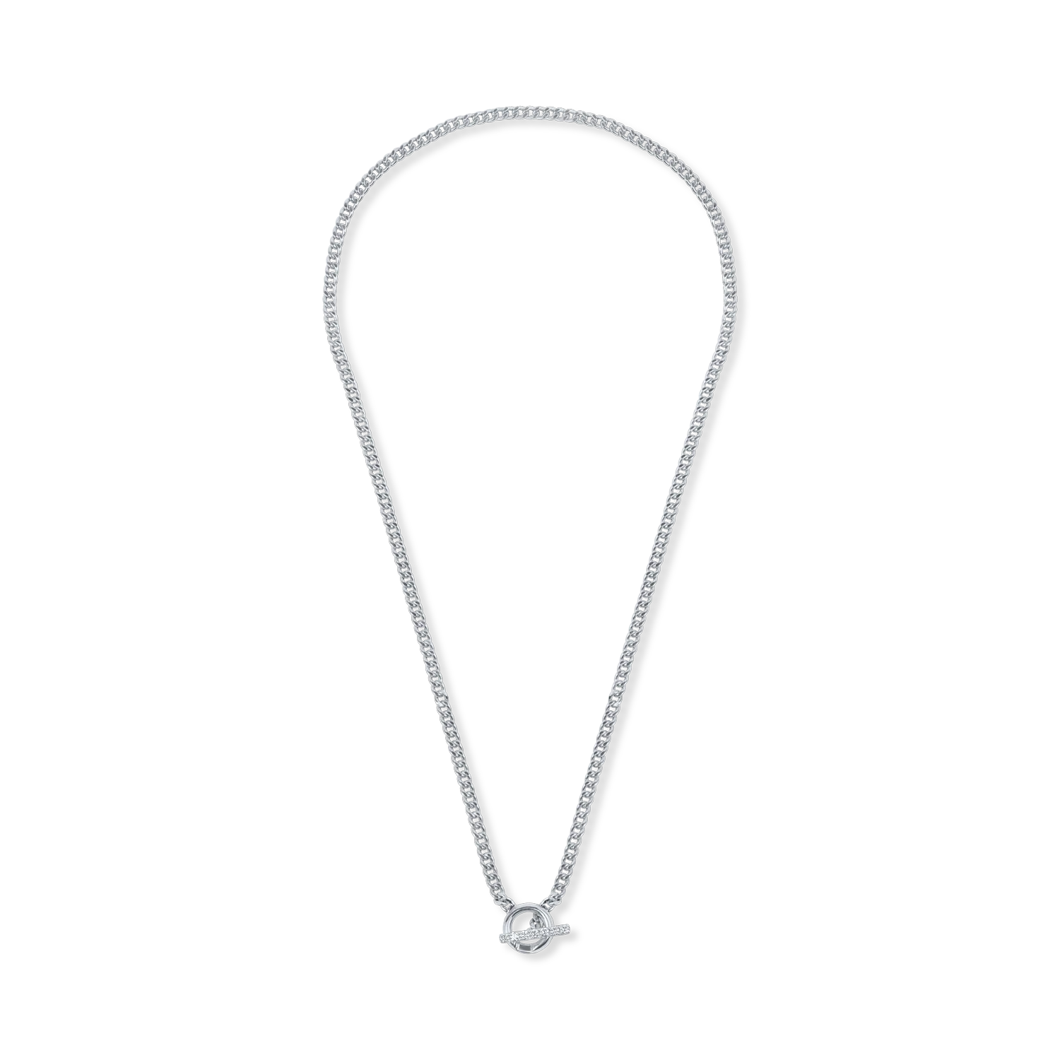 White gold necklace with 0.47ct diamonds