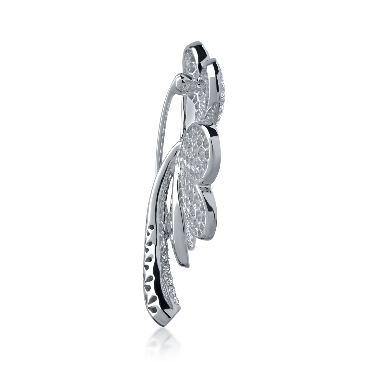 Brosa din aur alb cu diamante de 3.54ct