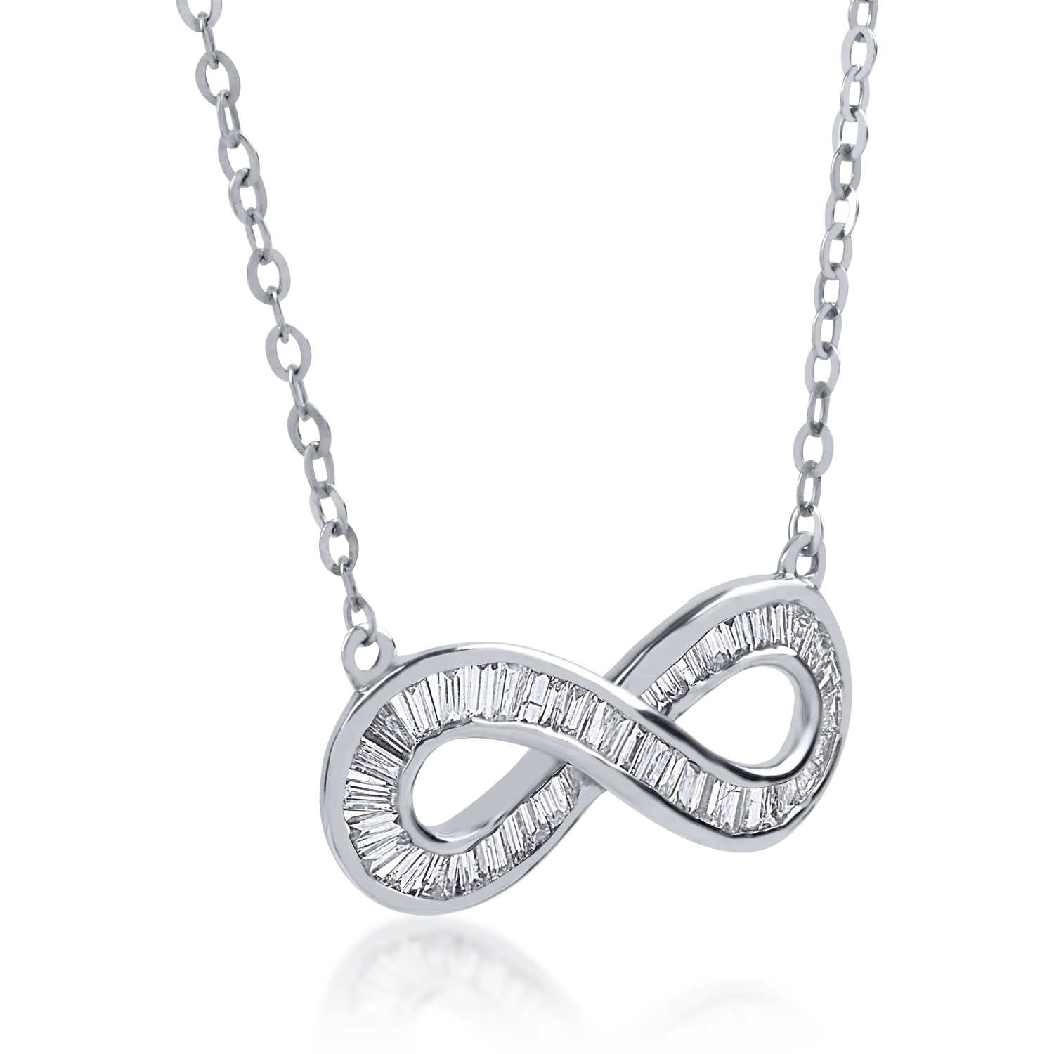 White gold pendant necklace with 0.3ct diamonds
