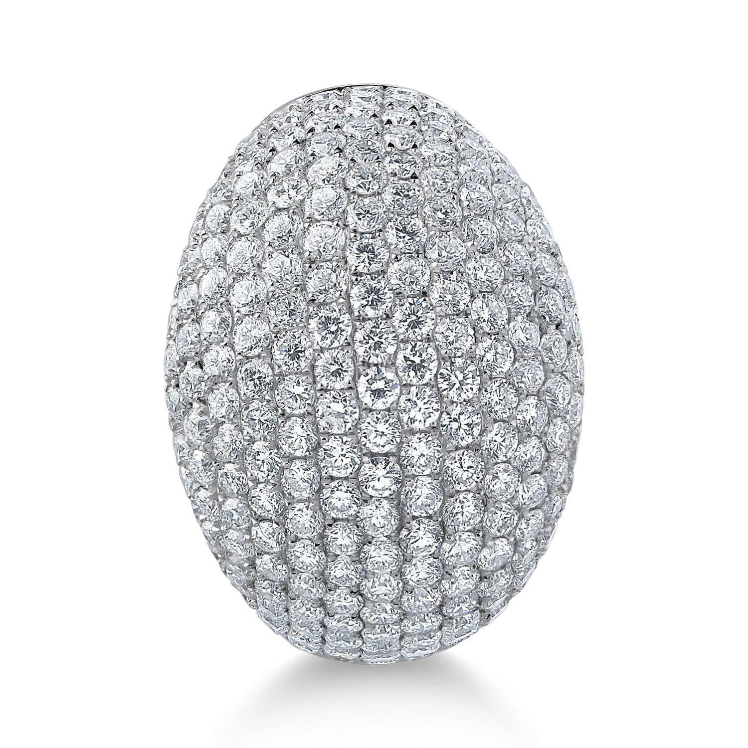 18K fehérarany gyűrű 4.19ct gyémántokkal