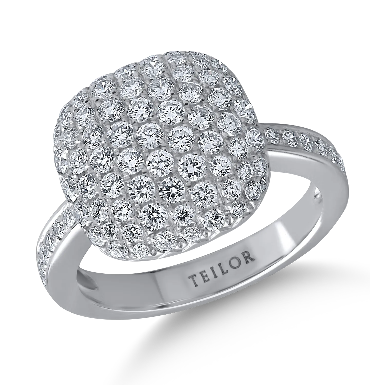 White gold ring with 1.26ct diamonds