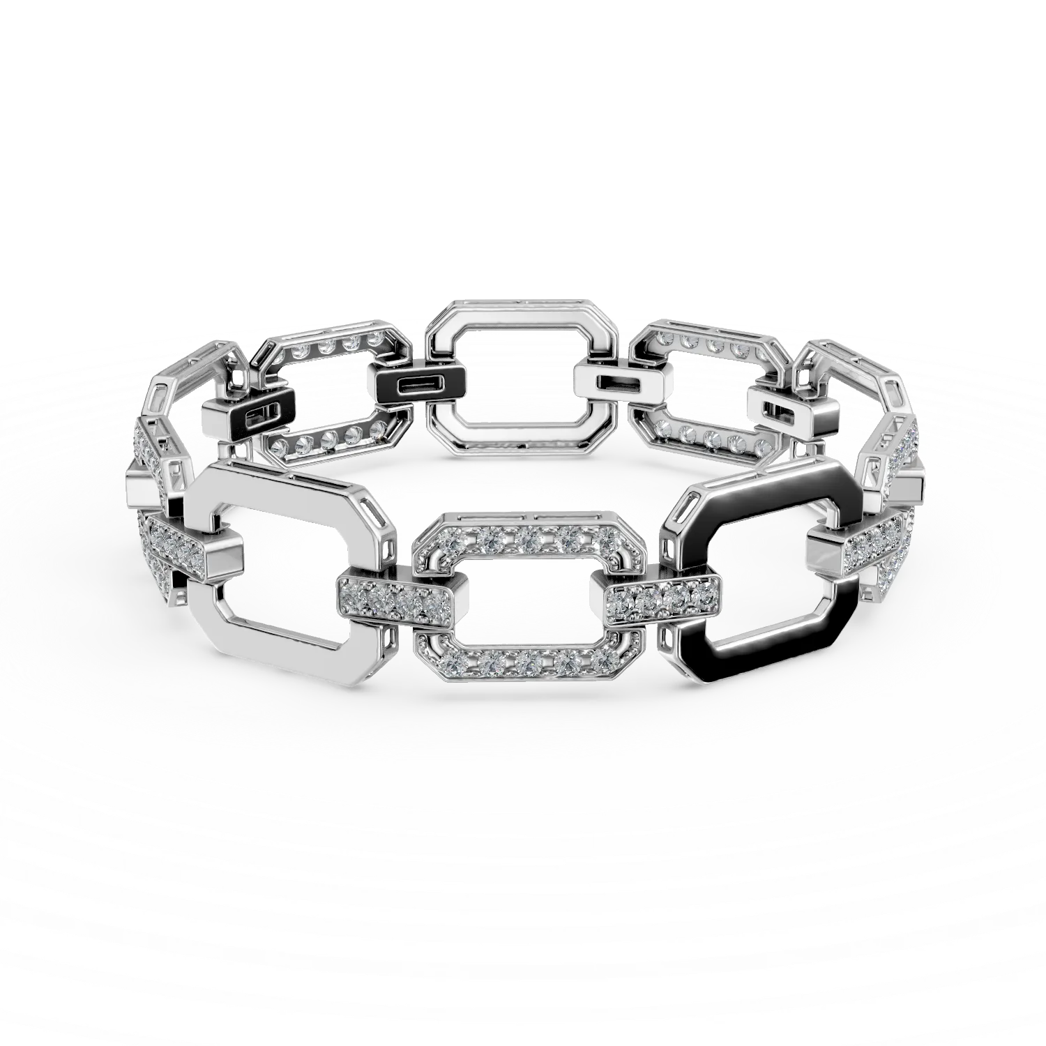 White gold bracelet with 2.6ct diamonds