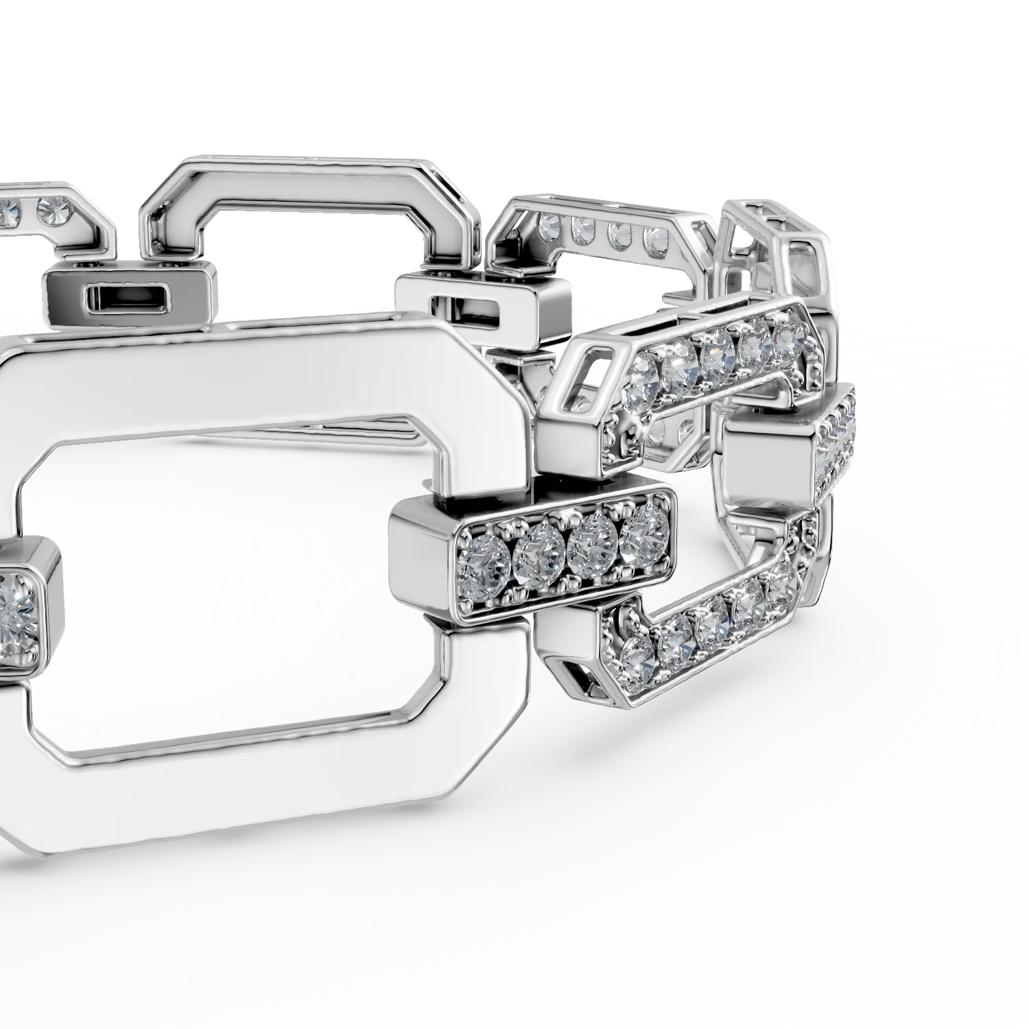 White gold bracelet with 2.6ct diamonds