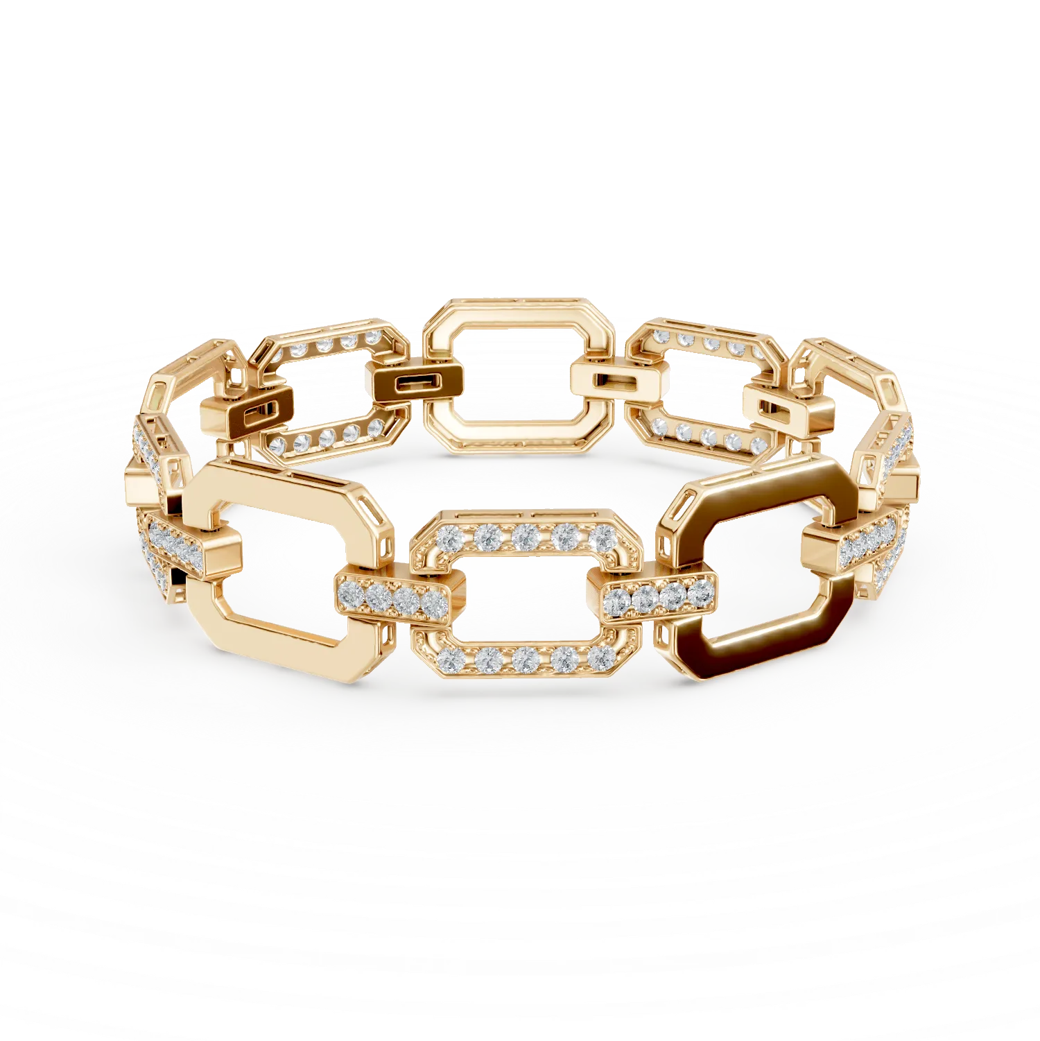 Bransoletka z żółtego złota z diamentami o masie 2.69ct-153878