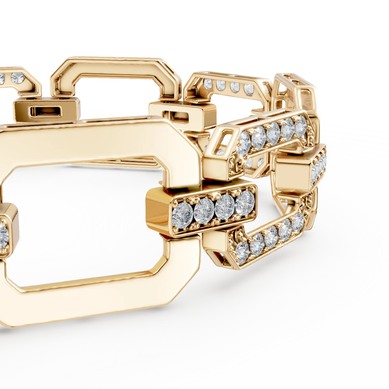 Bratara din aur galben cu diamante de 2.69ct