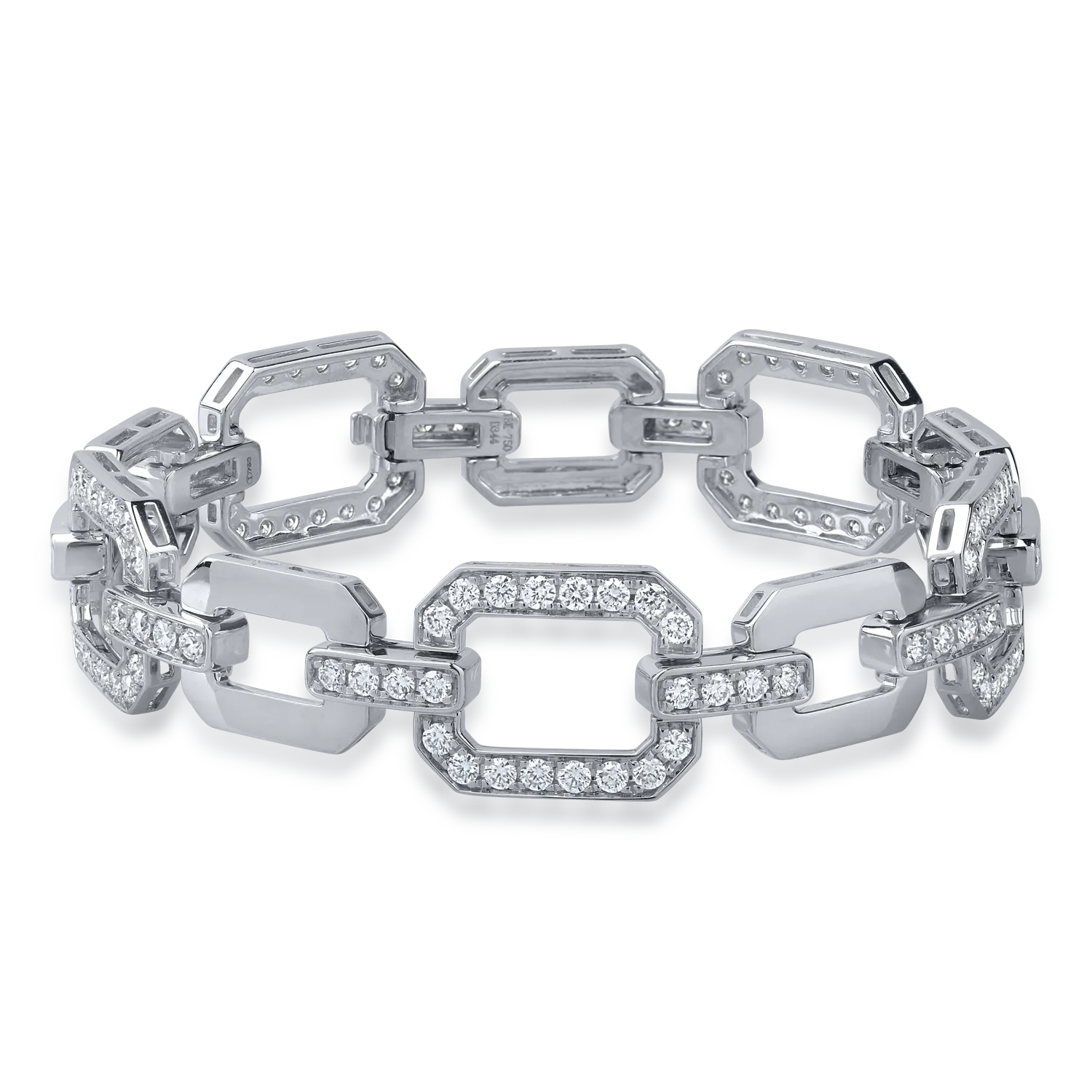 White gold bracelet with 3.44ct diamonds