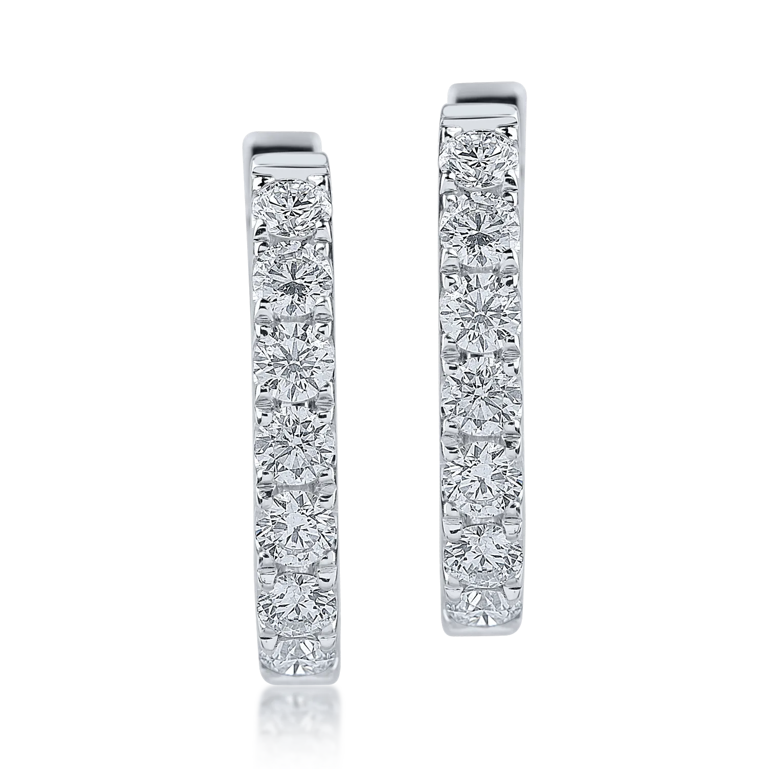 White gold earrings with 1.65ct diamonds