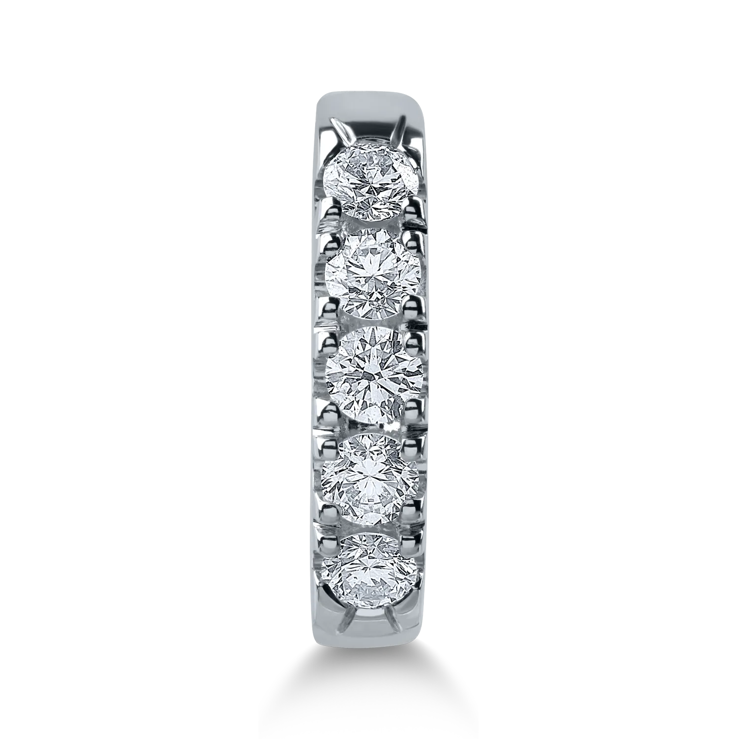 Fél örökkévalóság gyűrű fehér aranyból 0.75ct gyémántokkal