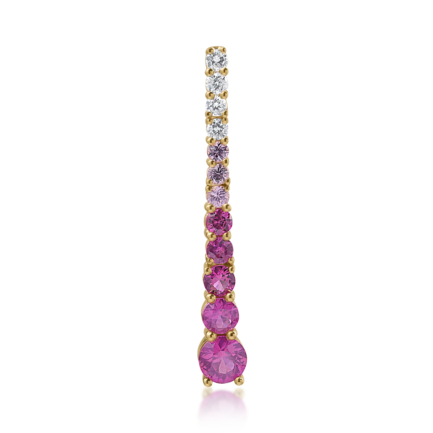 Pandantiv din aur galben cu pietre pretioase de 1.29ct