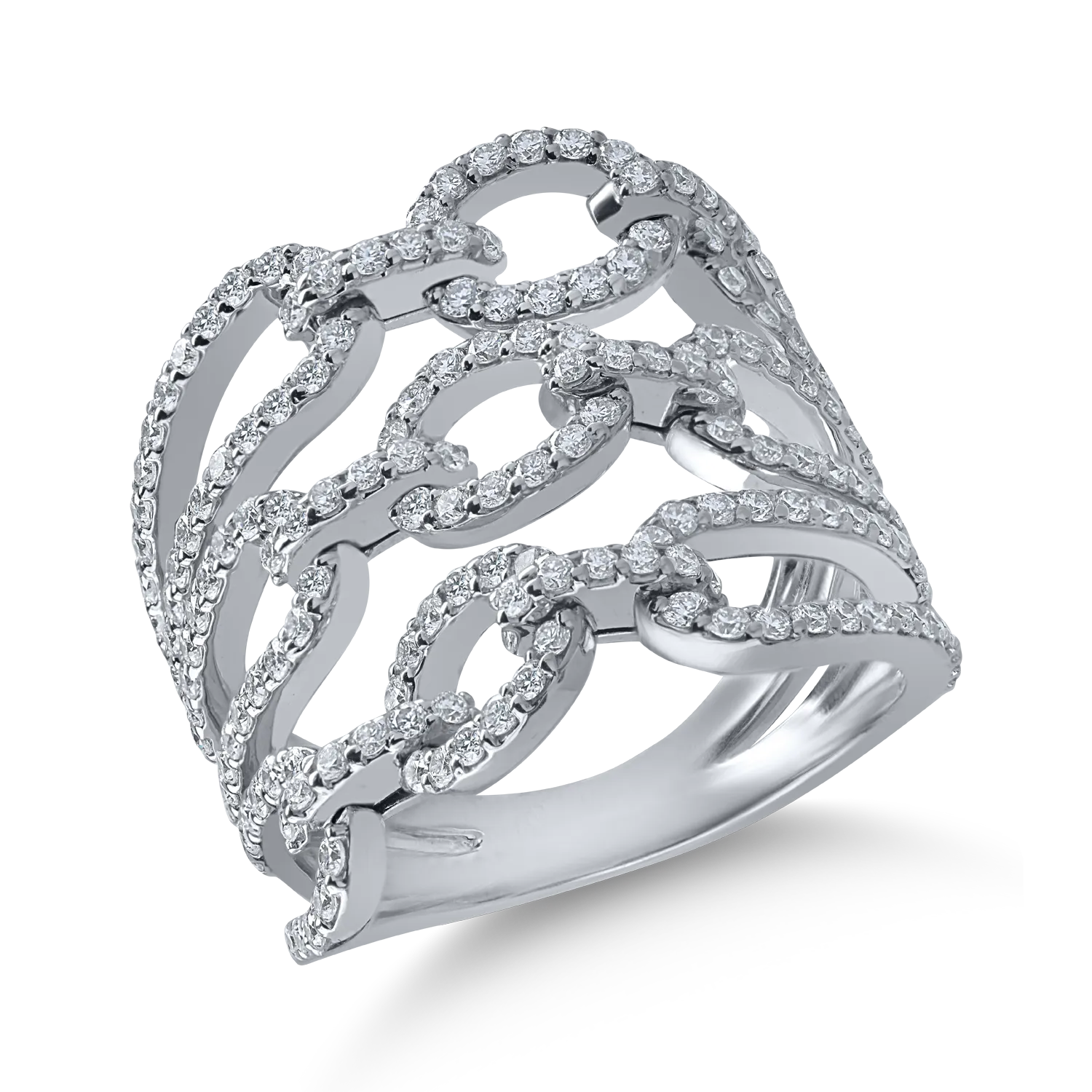 White gold ring with 1.4ct diamonds