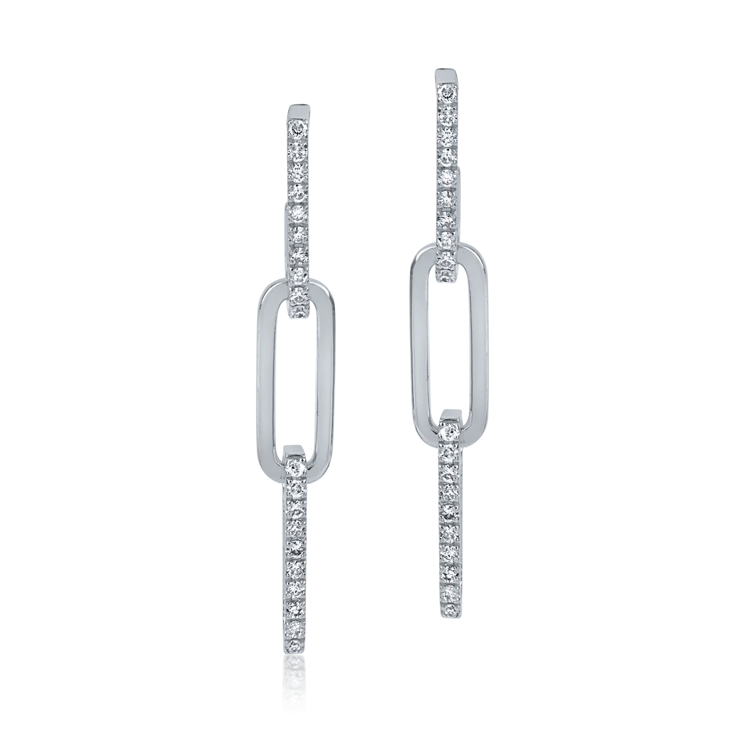 White gold earrings with 0.28ct diamonds