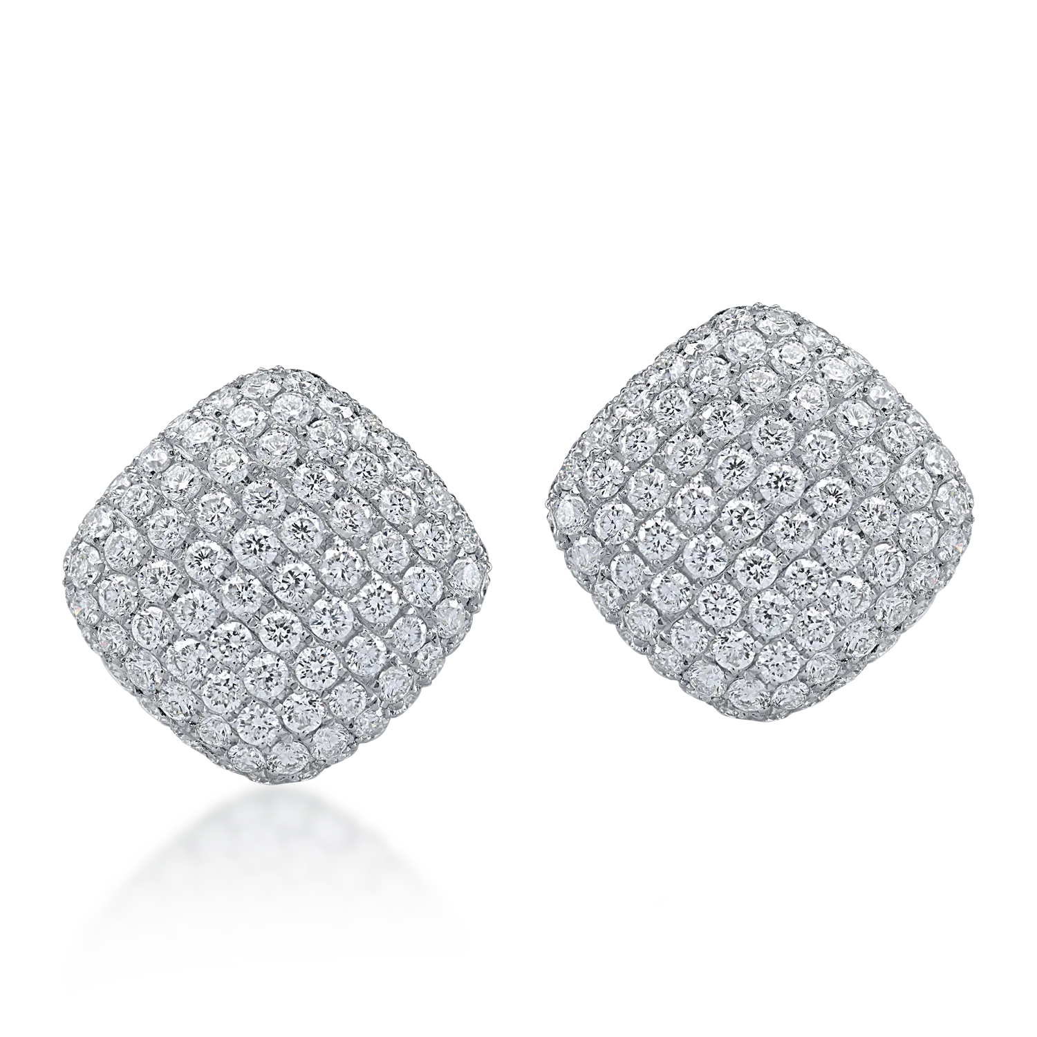 Cercei din aur alb cu diamante de 4.43ct-153940