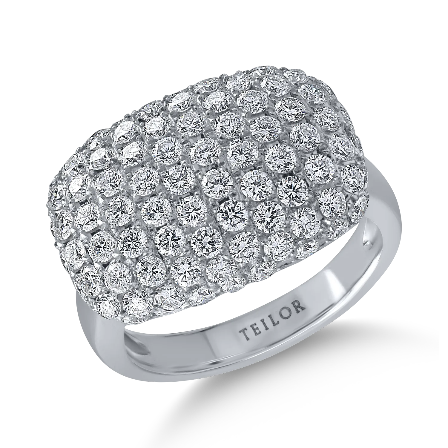 White gold ring with 2ct diamonds