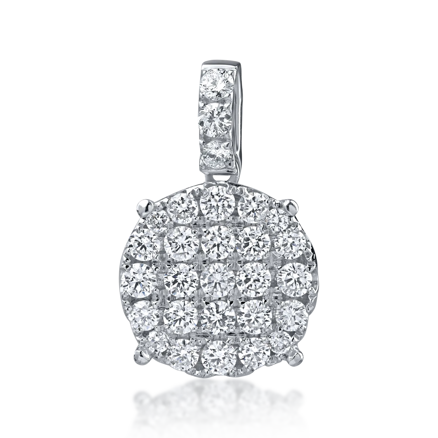 Pandantiv din aur alb cu diamante de 1.11ct-153951