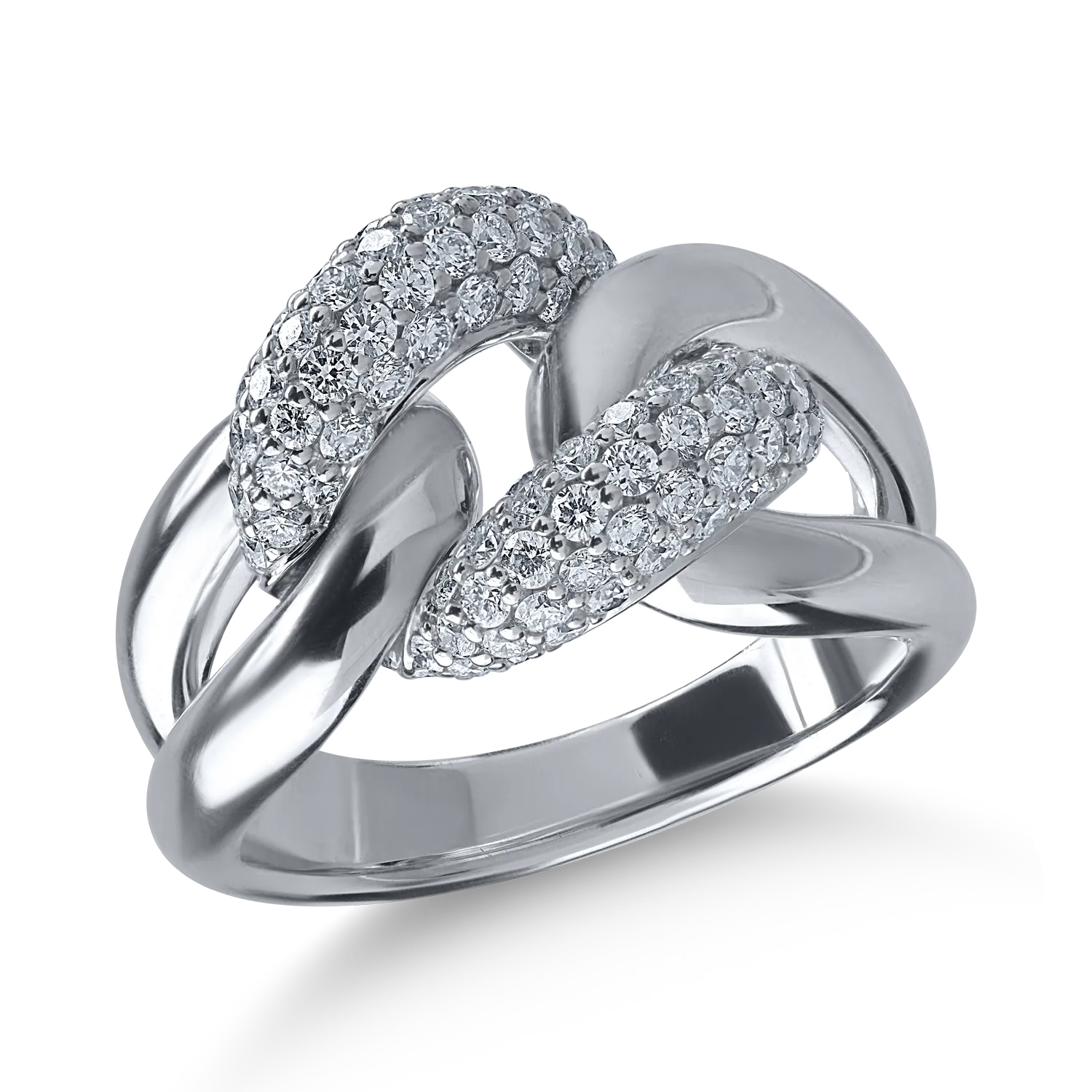 White gold ring with 1.05ct diamonds