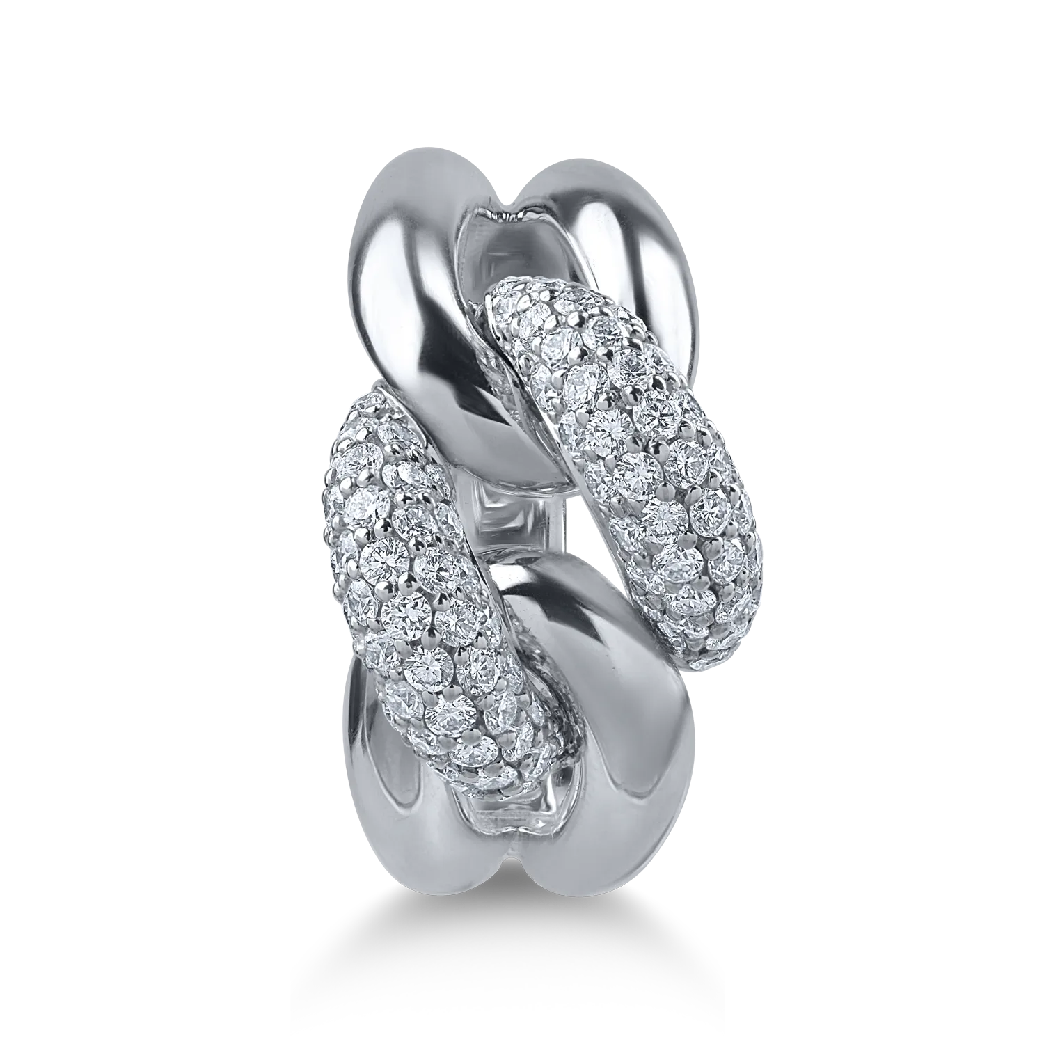 Fehérarany gyűrű 1.05ct gyémántokkal