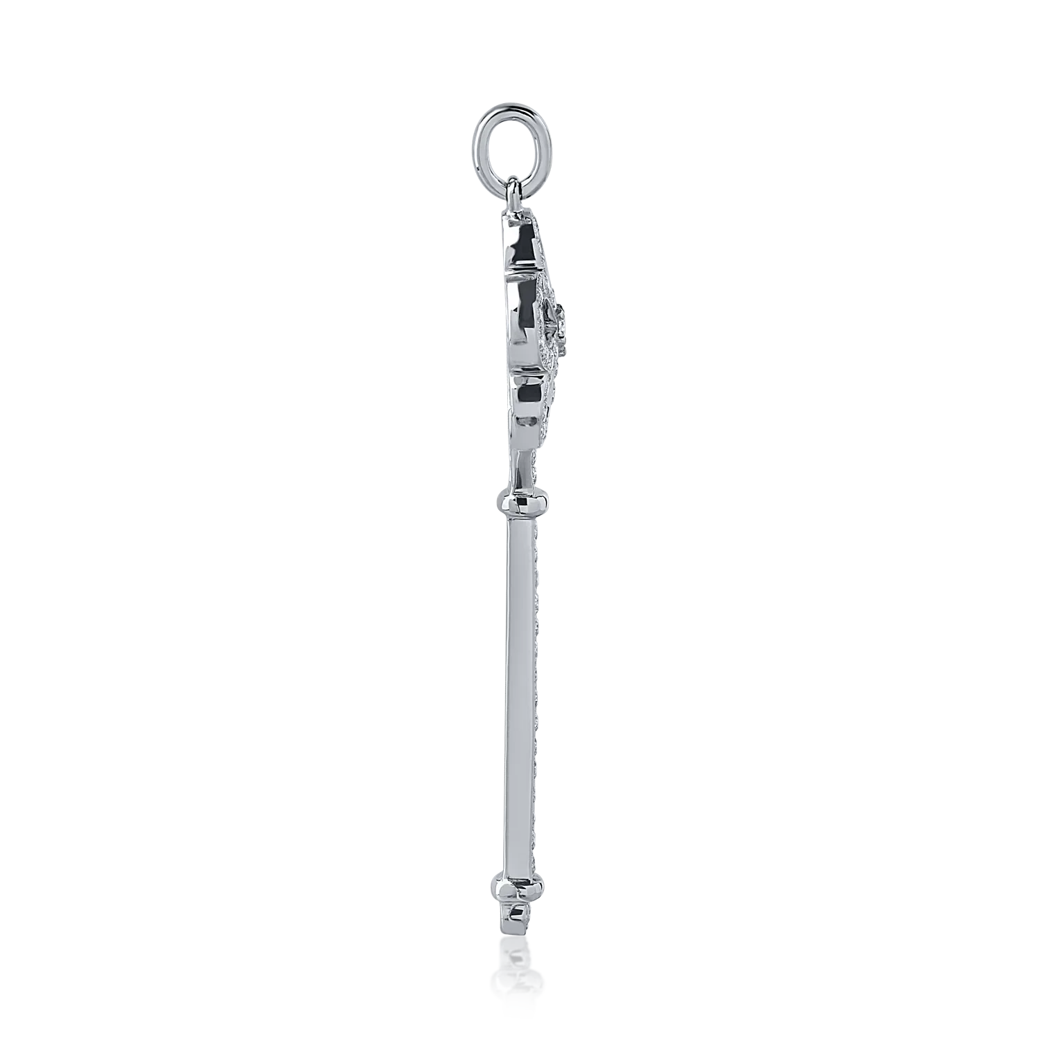 Pandantiv din aur alb cu diamante de 0.54ct