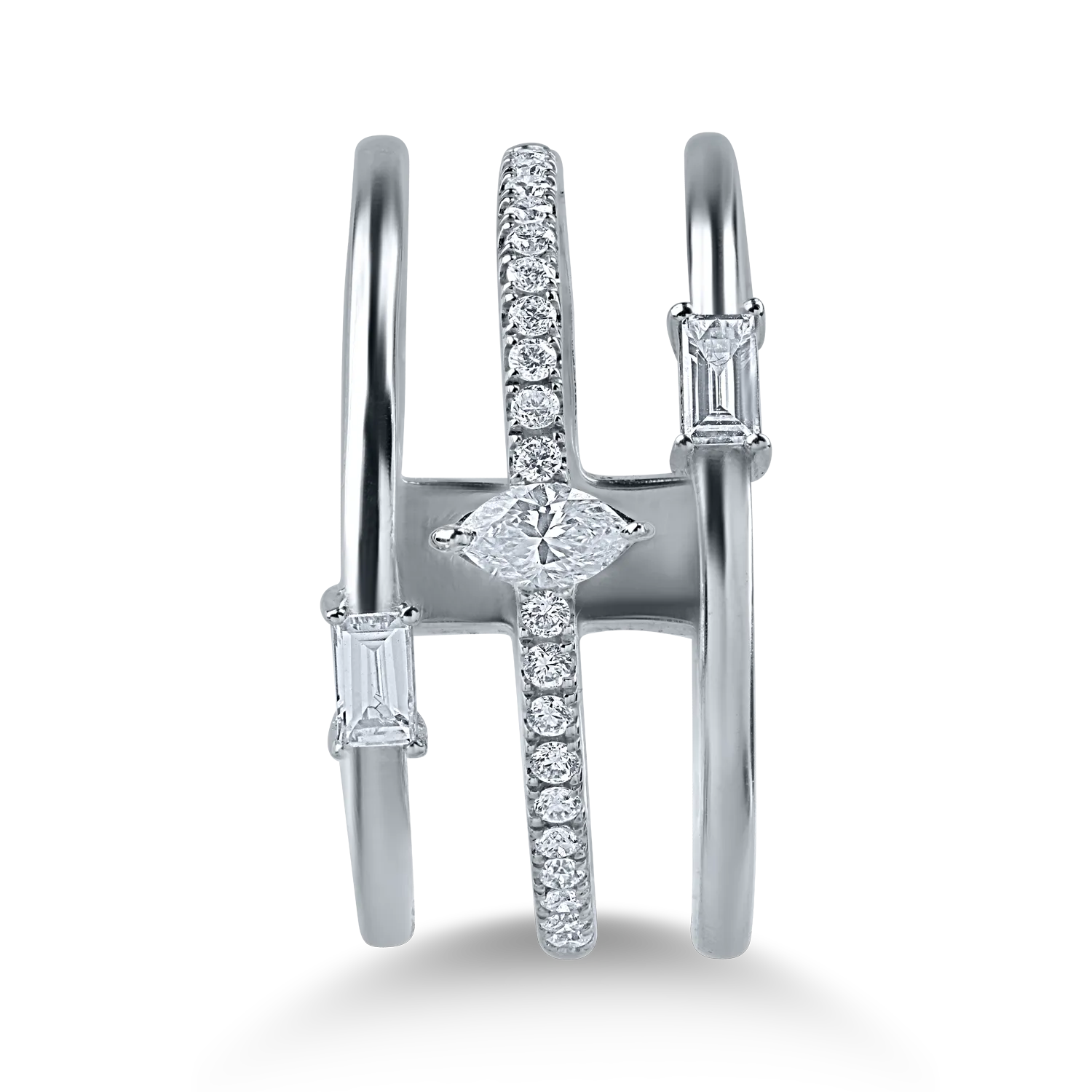 Inel din aur alb cu diamante de 0.41ct