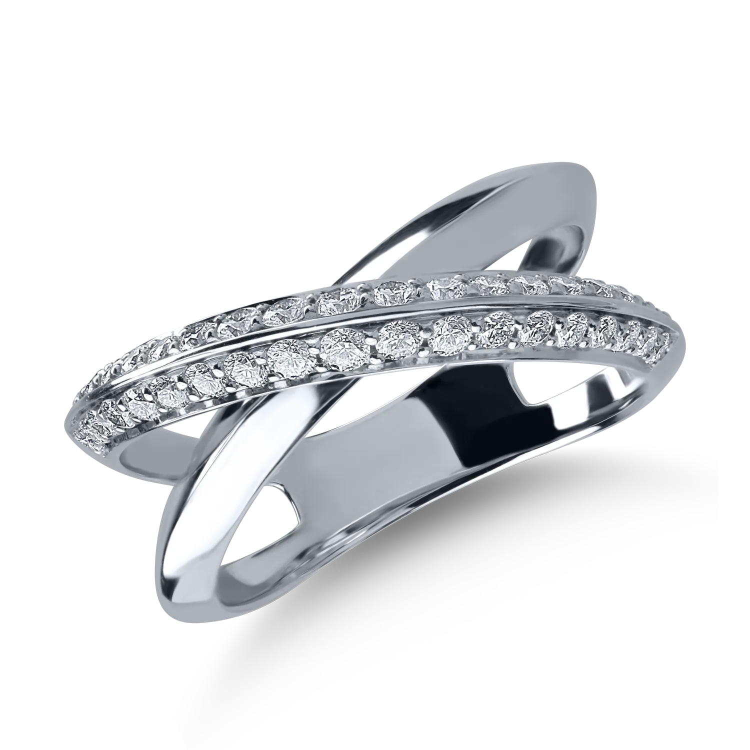 White gold ring with 0.52ct diamonds-154028
