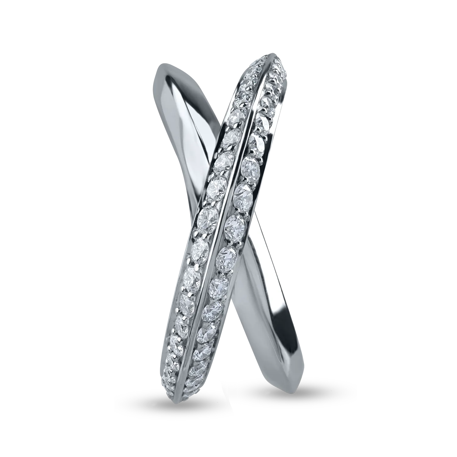 Inel din aur alb cu diamante de 0.52ct